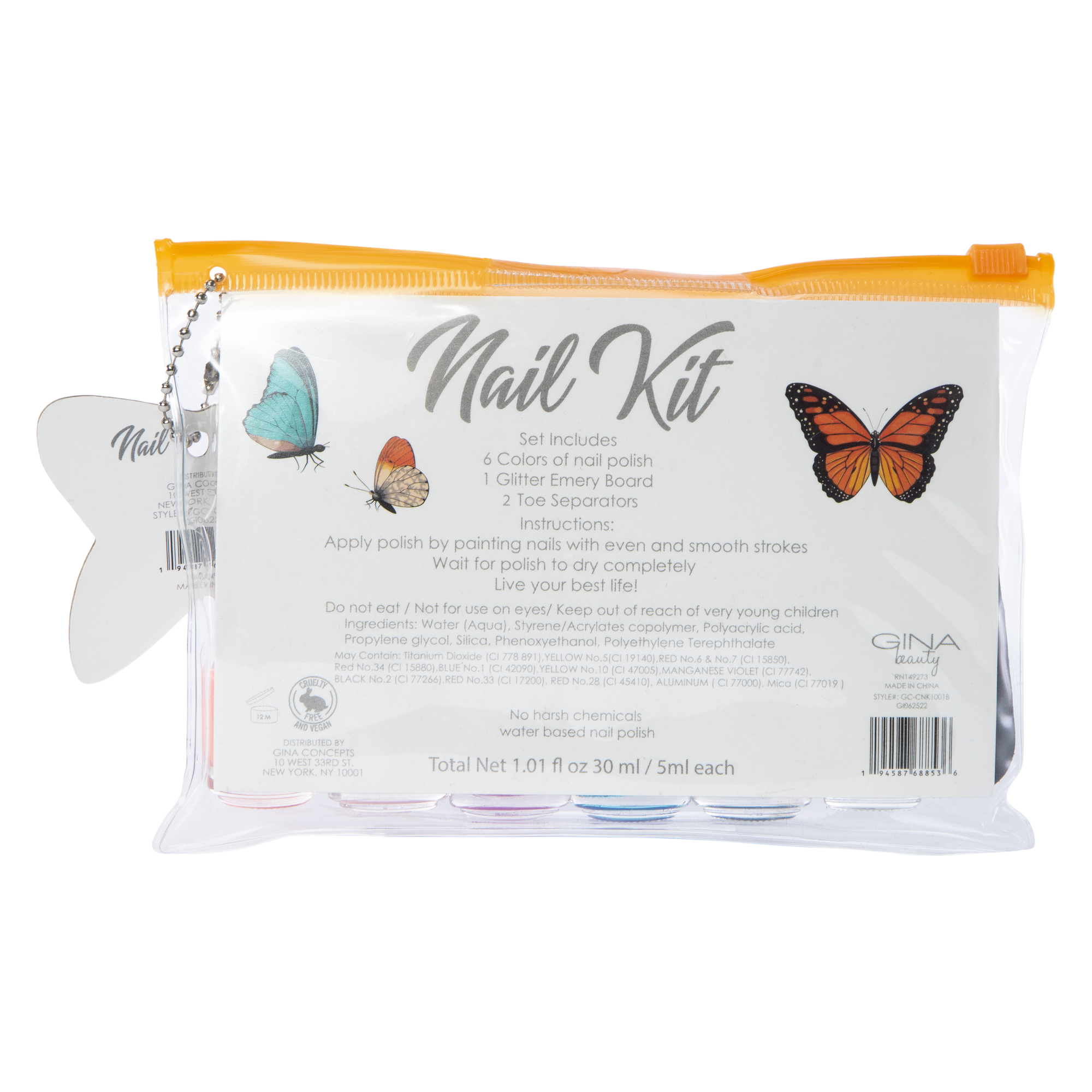 Nail Kit With Polish & Accessories 10-Piece