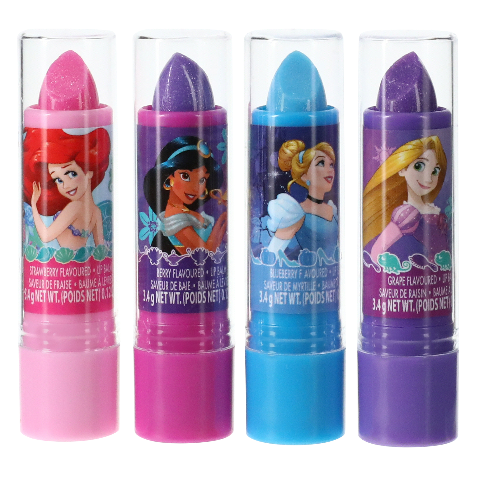 Disney Princess Light-Up Mirror & Flavored Lip Balm 5-Piece Set