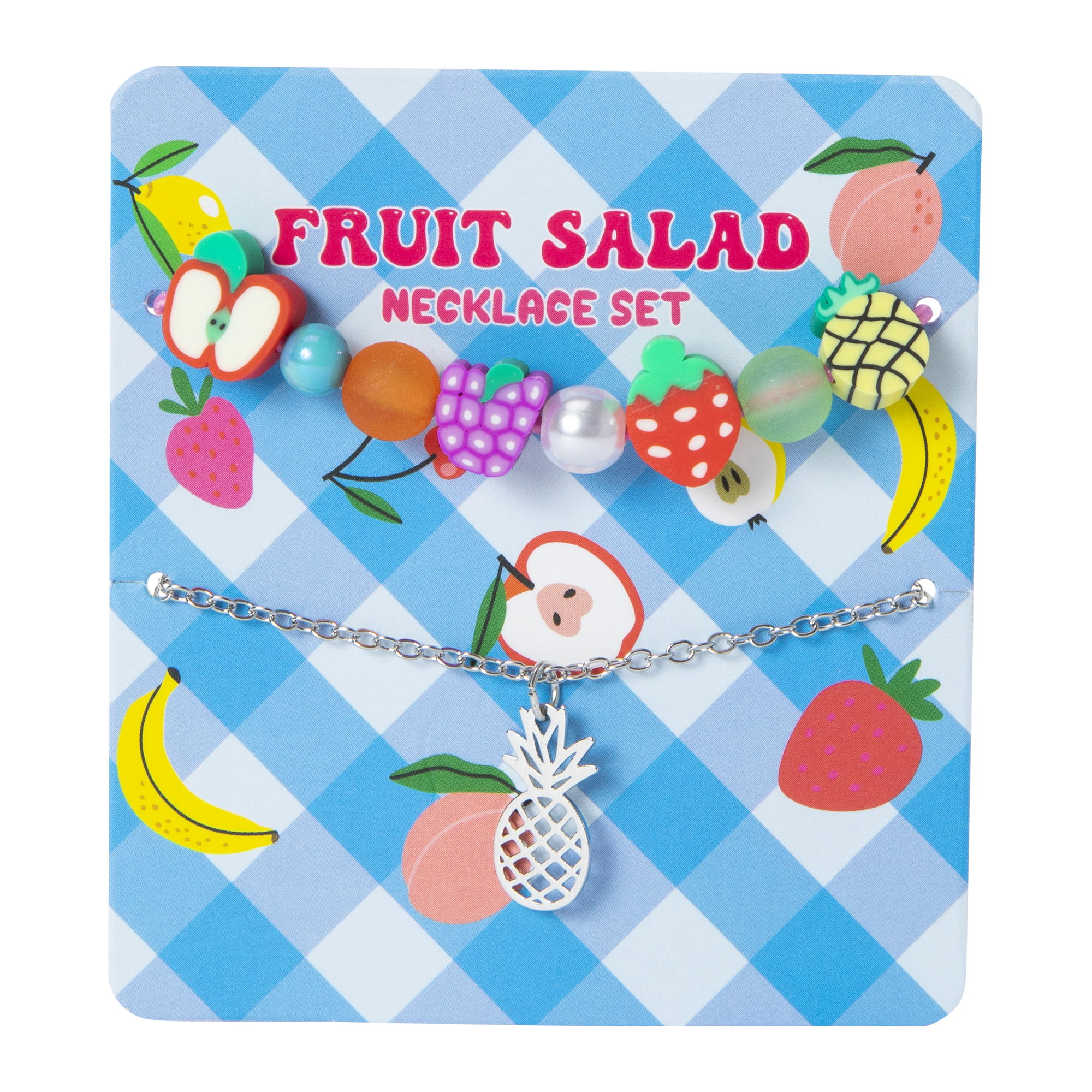 Happy Beaded Necklace Set 2-Piece