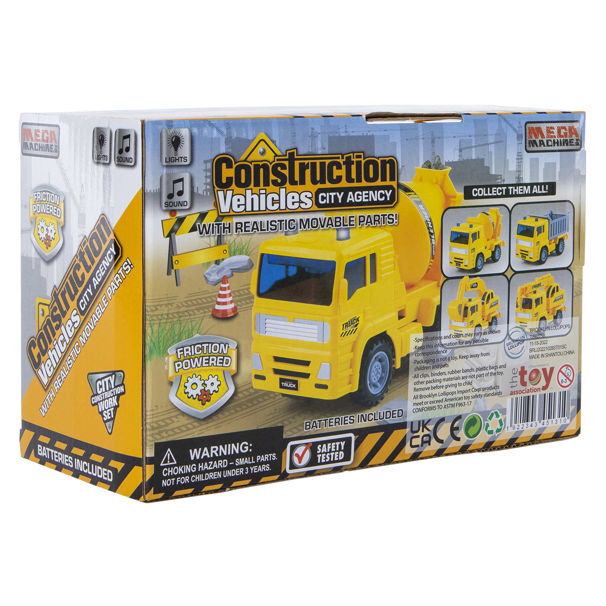 Mega Machines 1:20 Scale Friction Truck