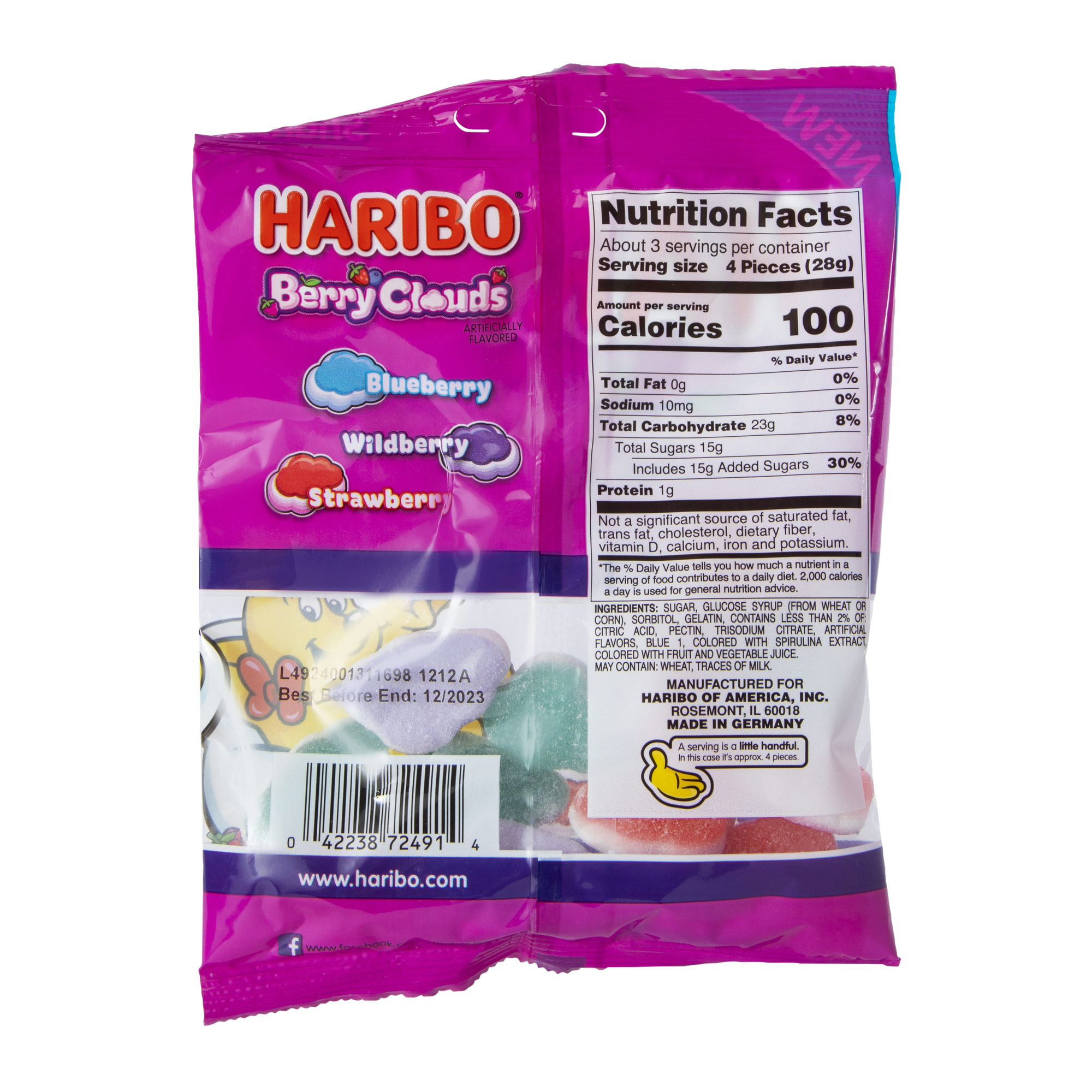 Haribo® Berry Clouds Gummi Candy 3.1oz
