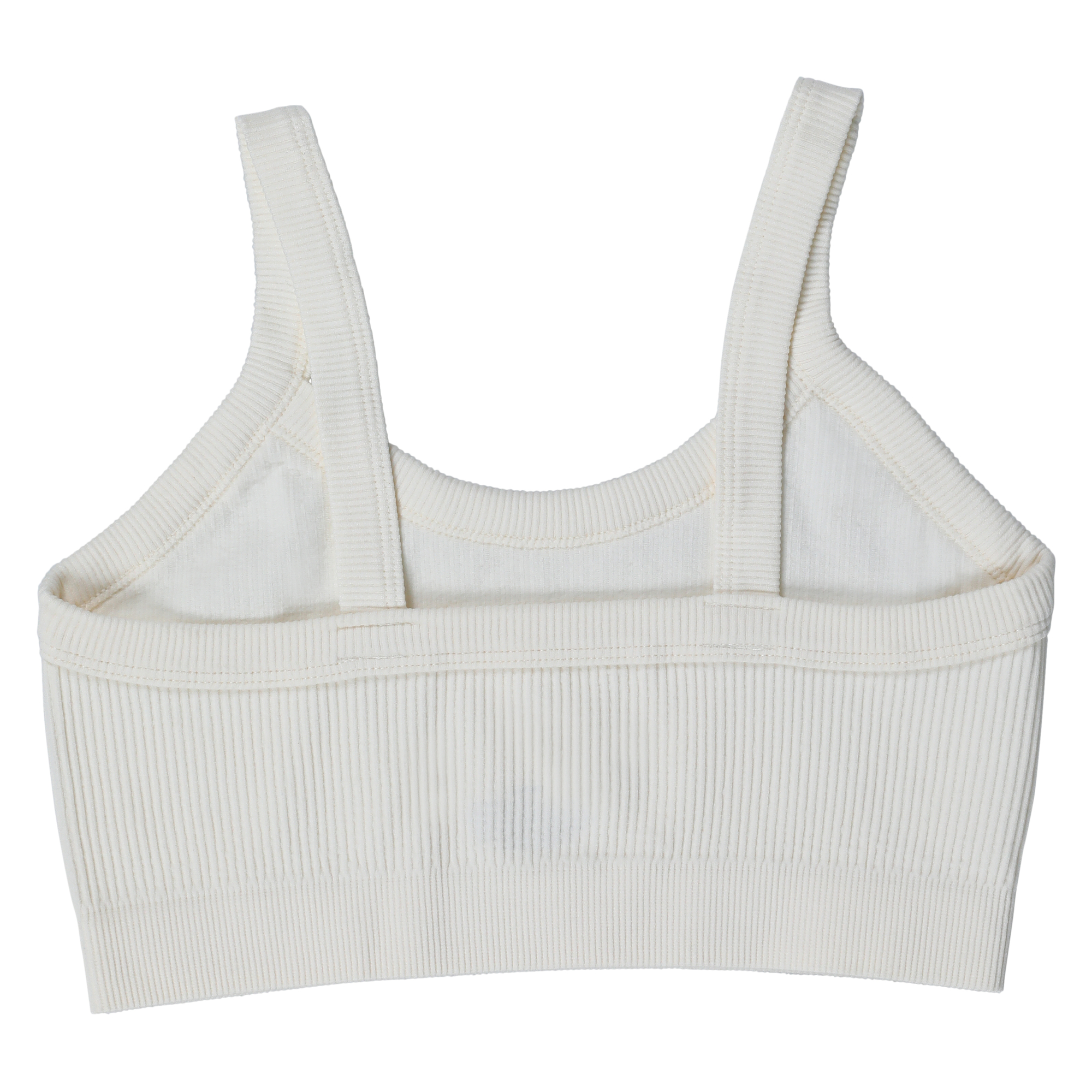 Ribbed Scoop-Neck Bralette