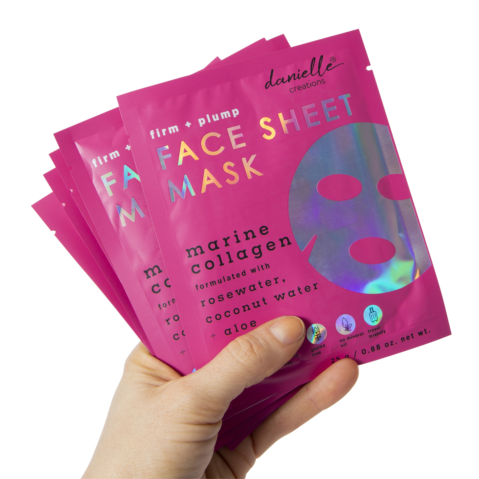 Danielle Creations® Marine Collagen Face Sheet Masks 5-Count