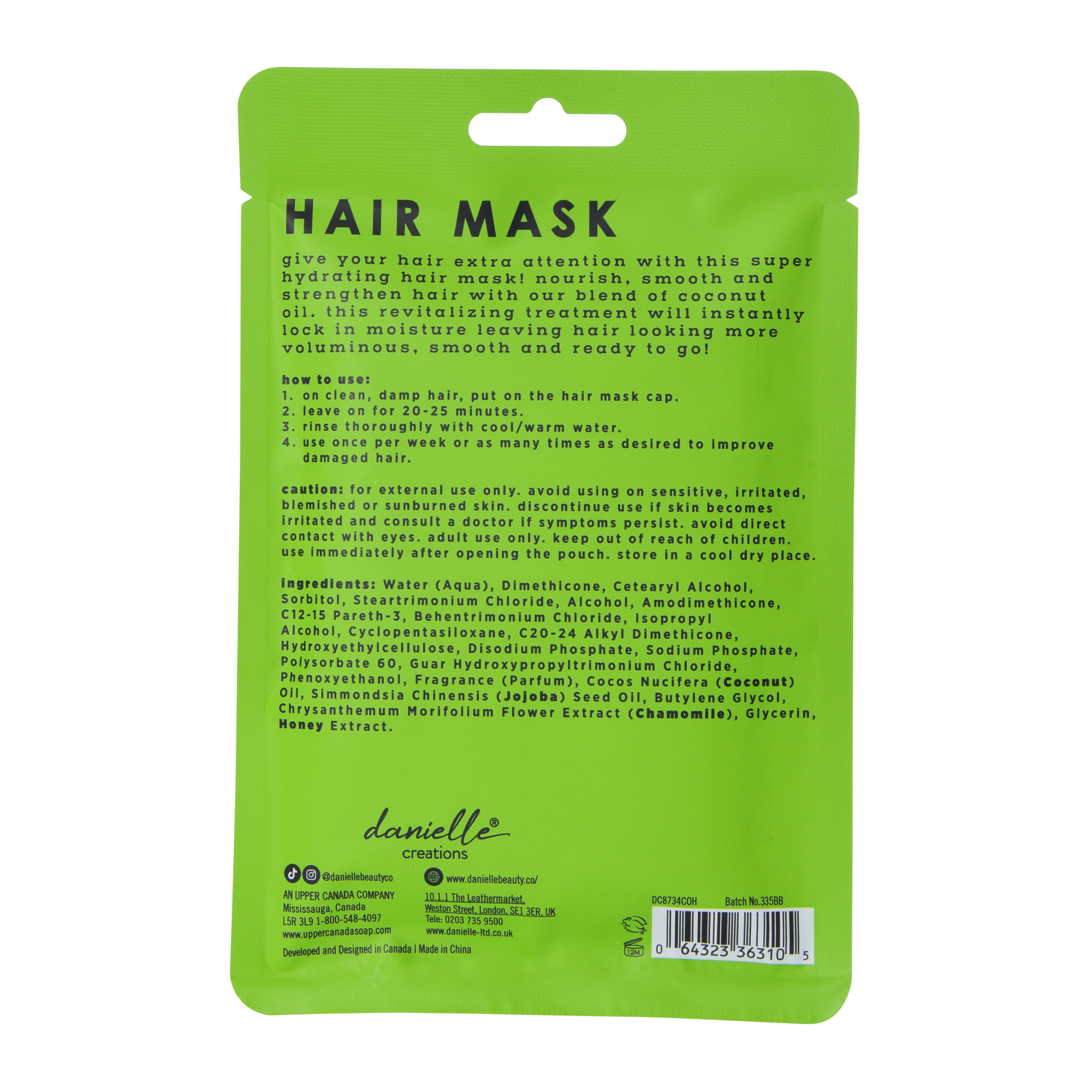 Danielle Creations® Coconut Oil Hair Mask
