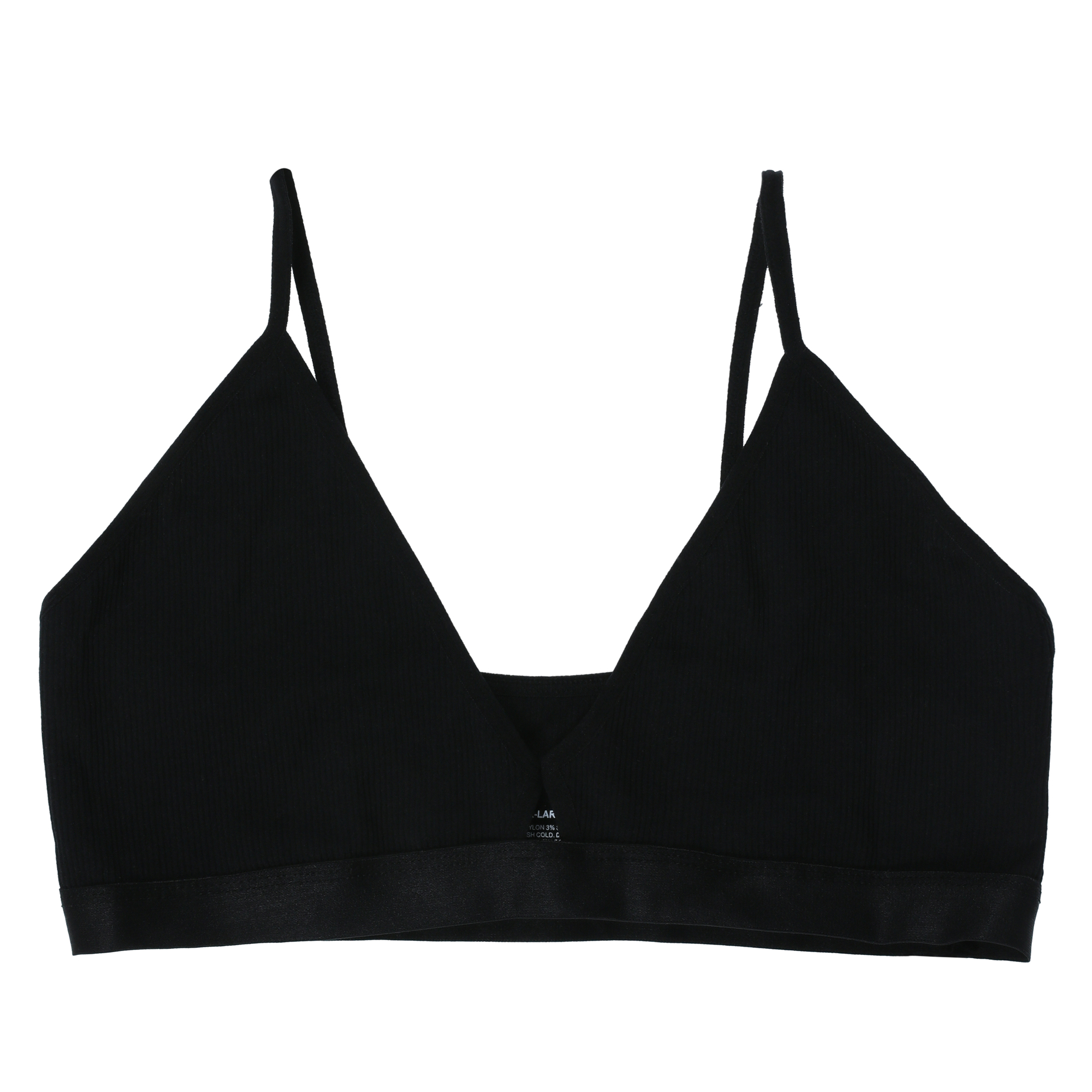 Ribbed Cut-Out Bralette