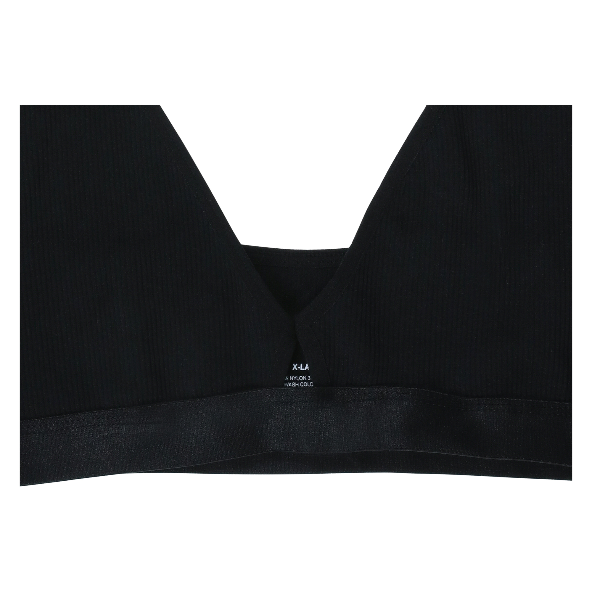 Ribbed Cut-Out Bralette