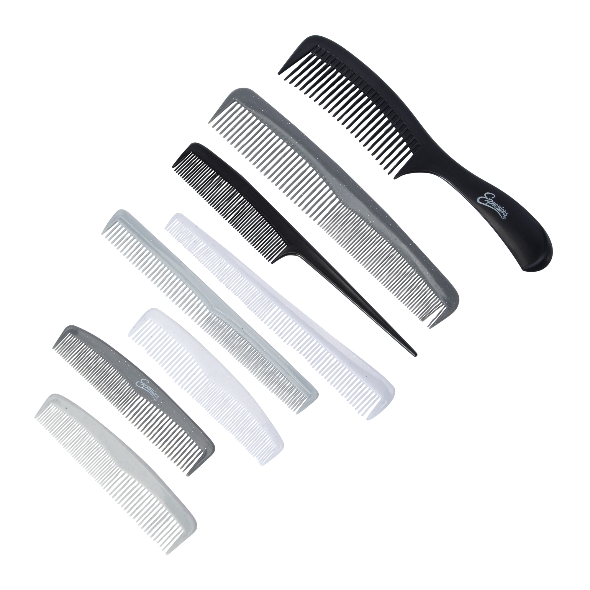 8-Pack Glitter Comb Set
