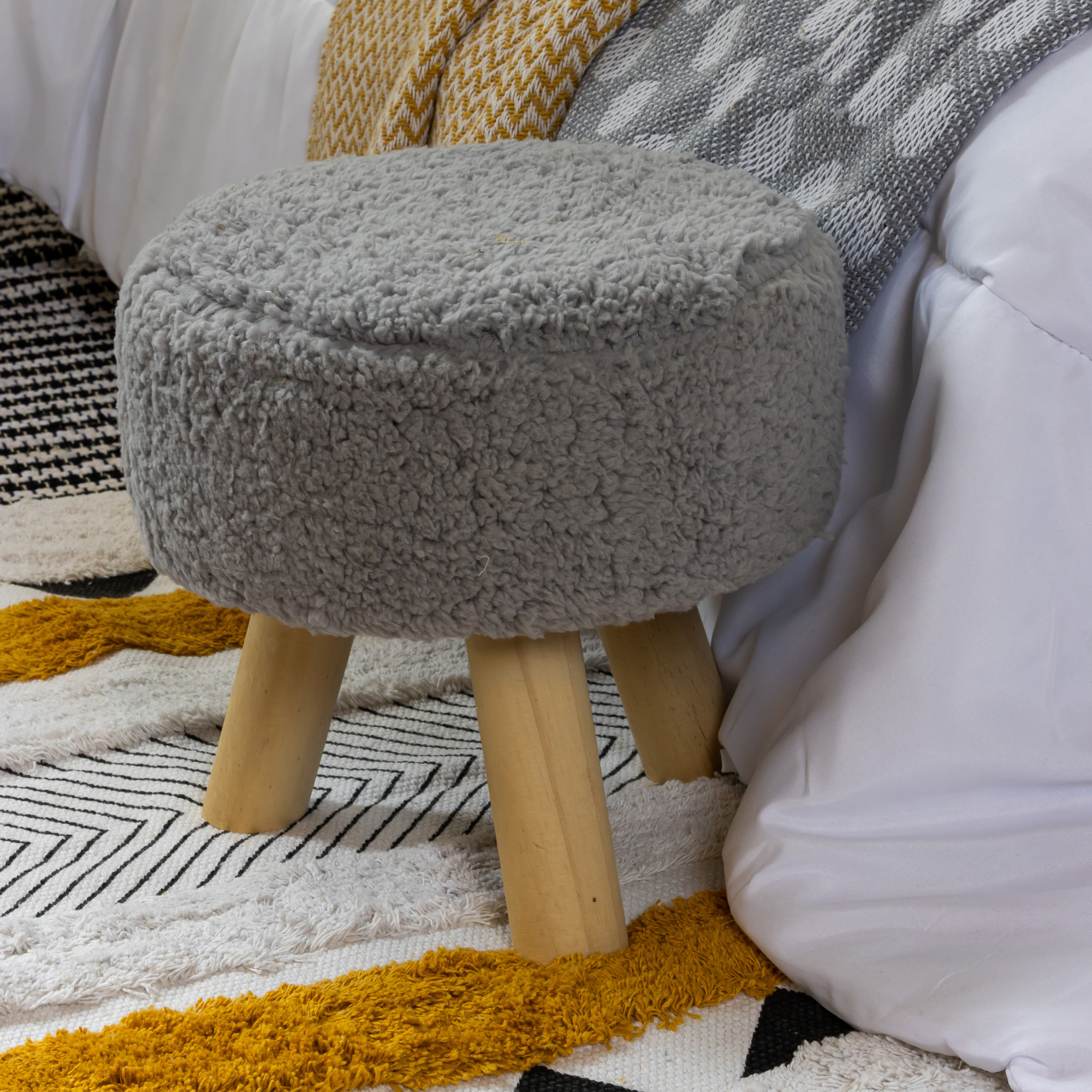 Sherpa Foot Stool 11in