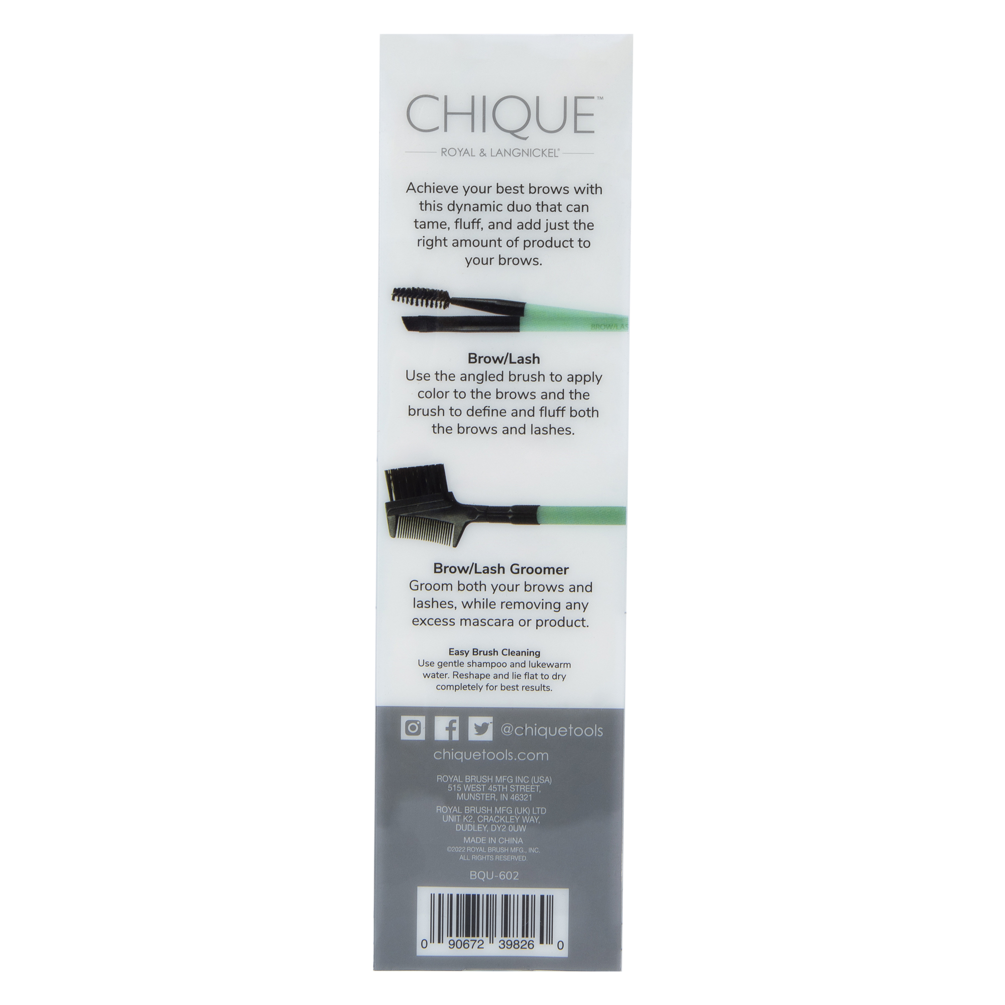 Chique™ Brow Brush Duo