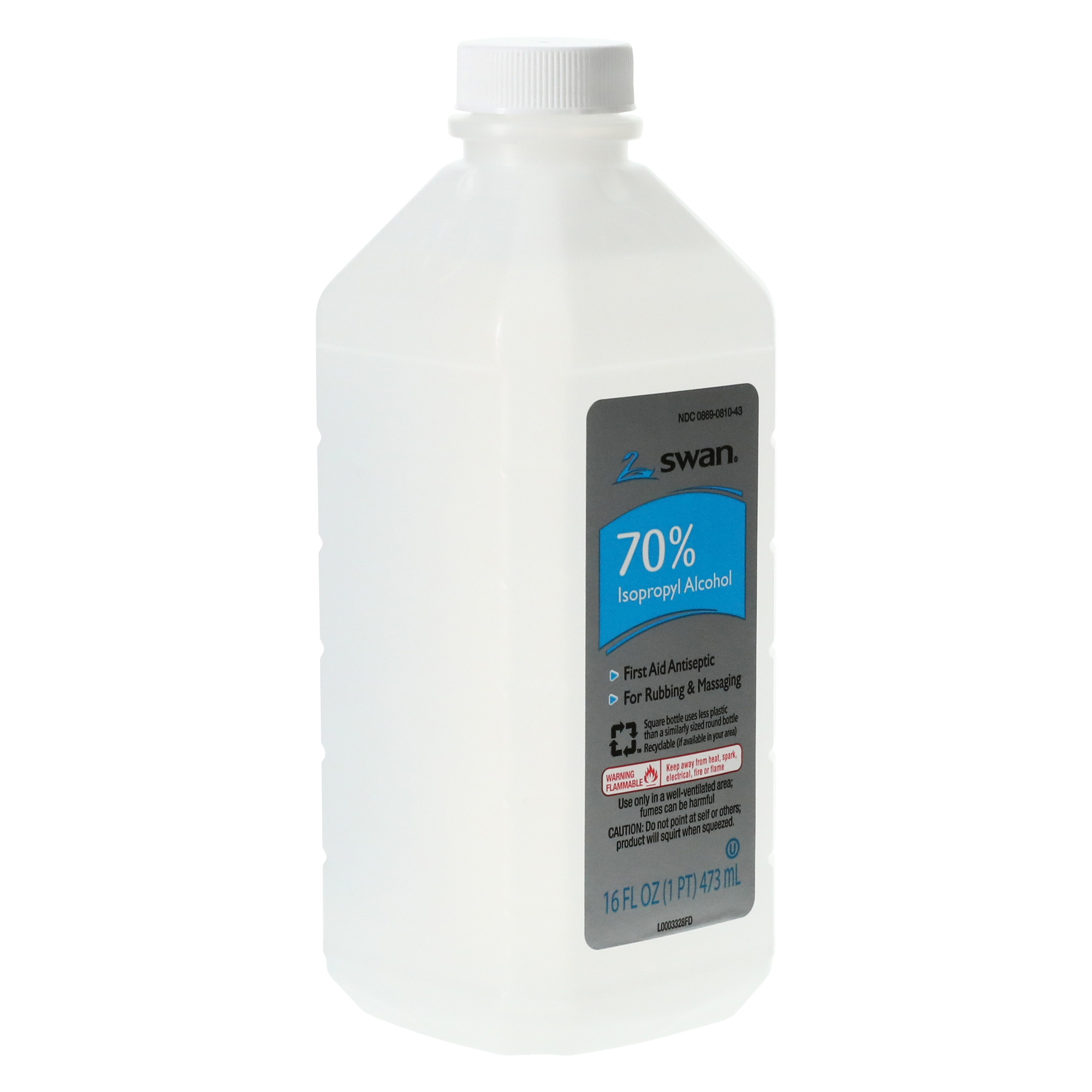 Swan® 70% Isopropyl Alcohol 16 Fl.oz