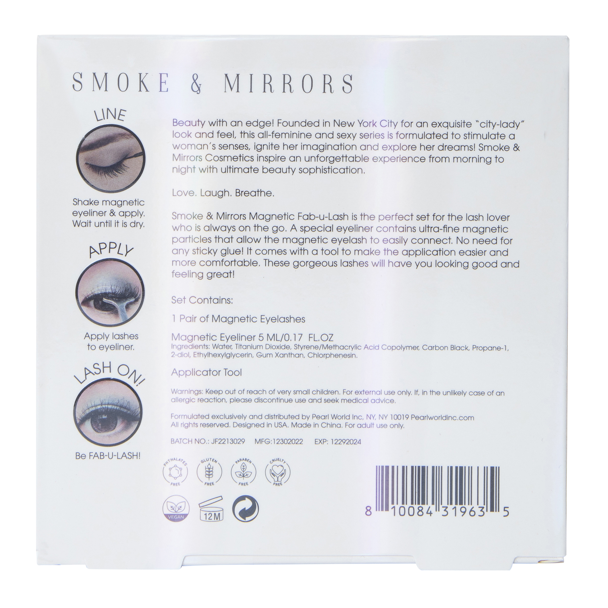 Smoke & Mirrors Magnetic Eyelashes 3-Count