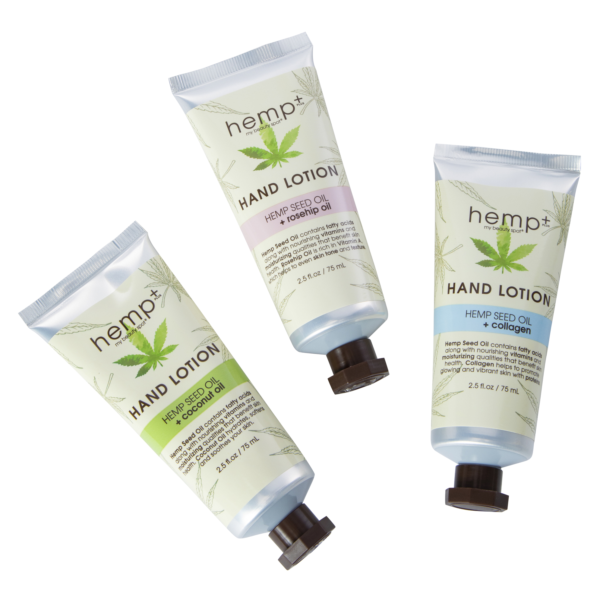 Hemp+ Hemp Seed Oil Hand Lotion Set 3-Piece