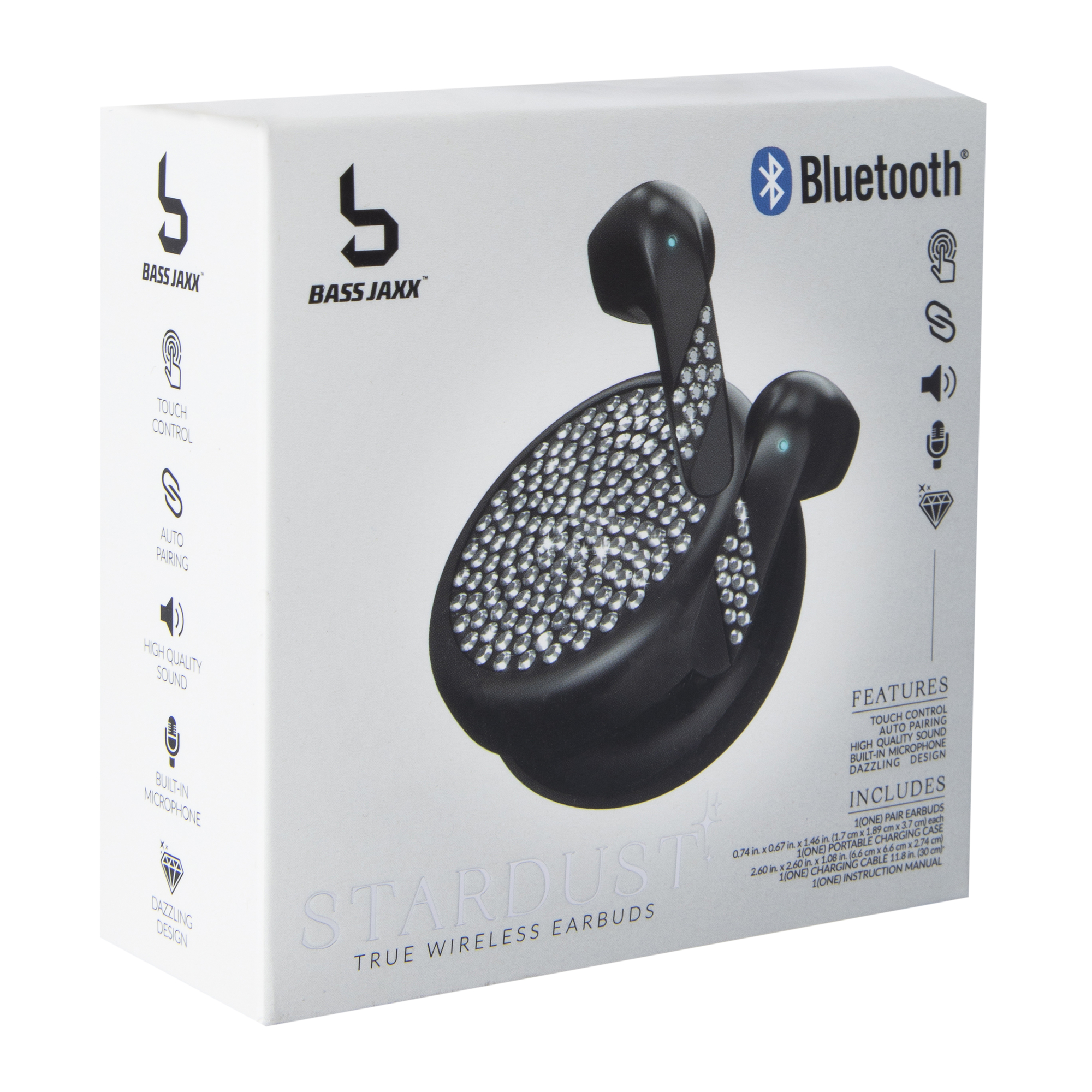 Stardust True Wireless Bluetooth® Earbuds With Case & Mic