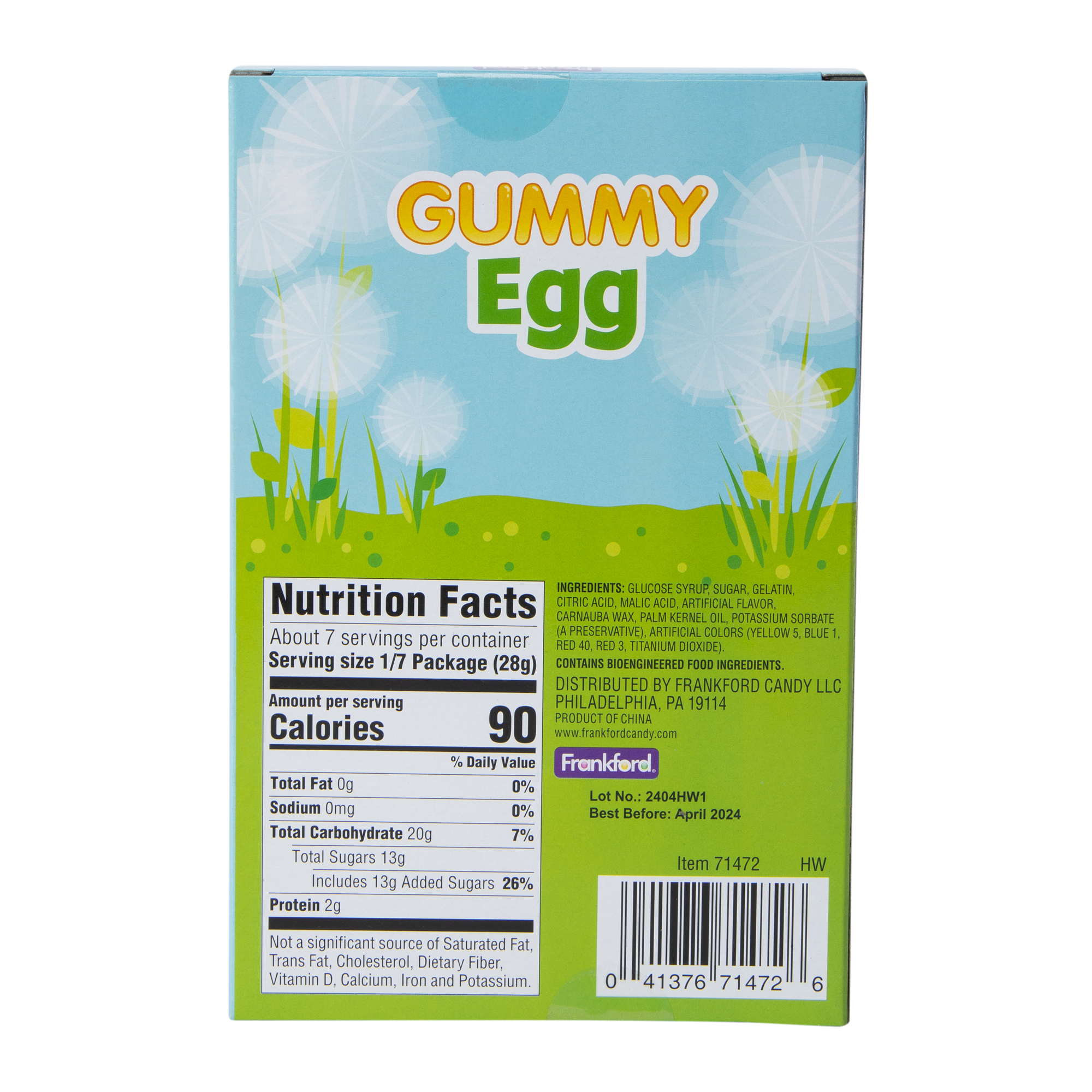 Giant Green Apple Gummy Egg 7.05oz