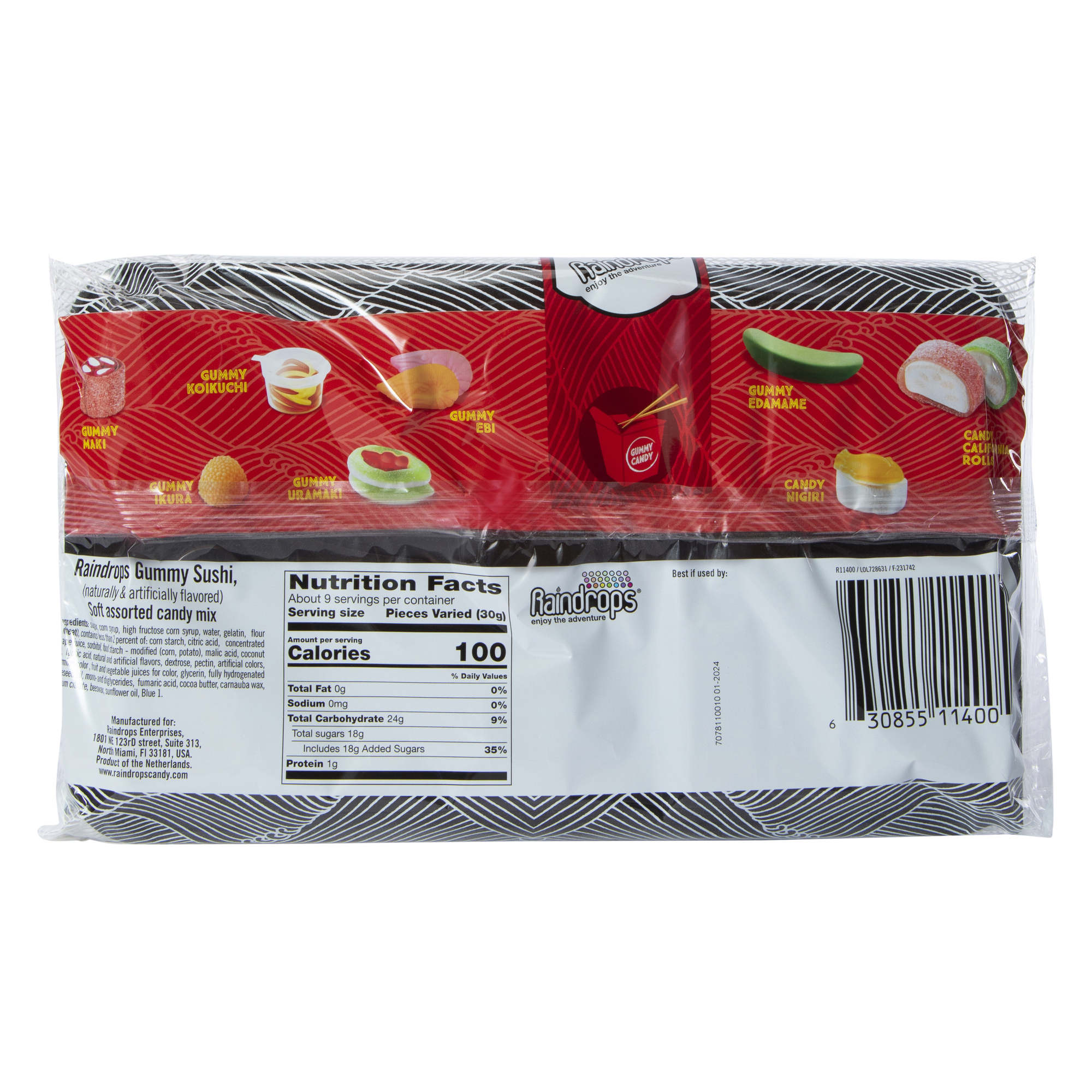 Raindrops® Gummy Sushi 9.52oz