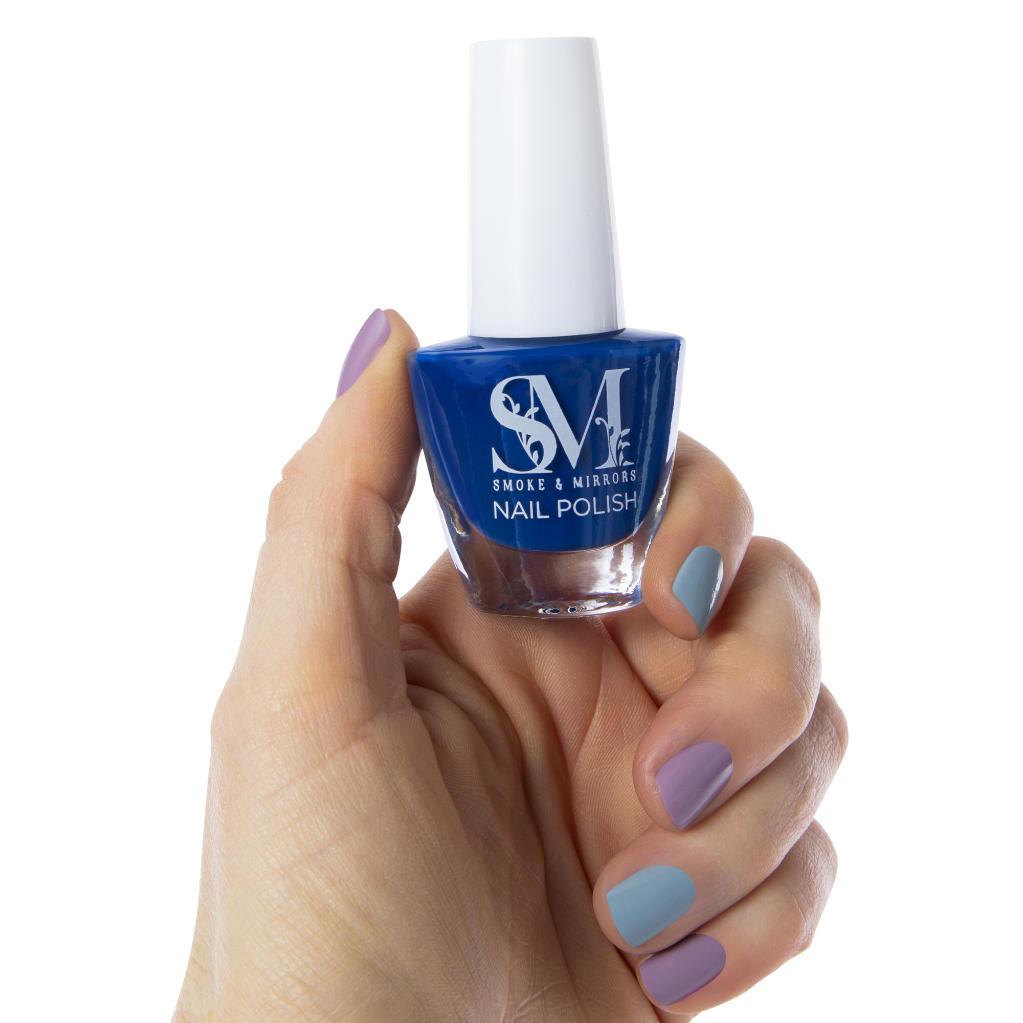 Smoke & Mirrors infused Nail Polish Set 6-Piece - Blue