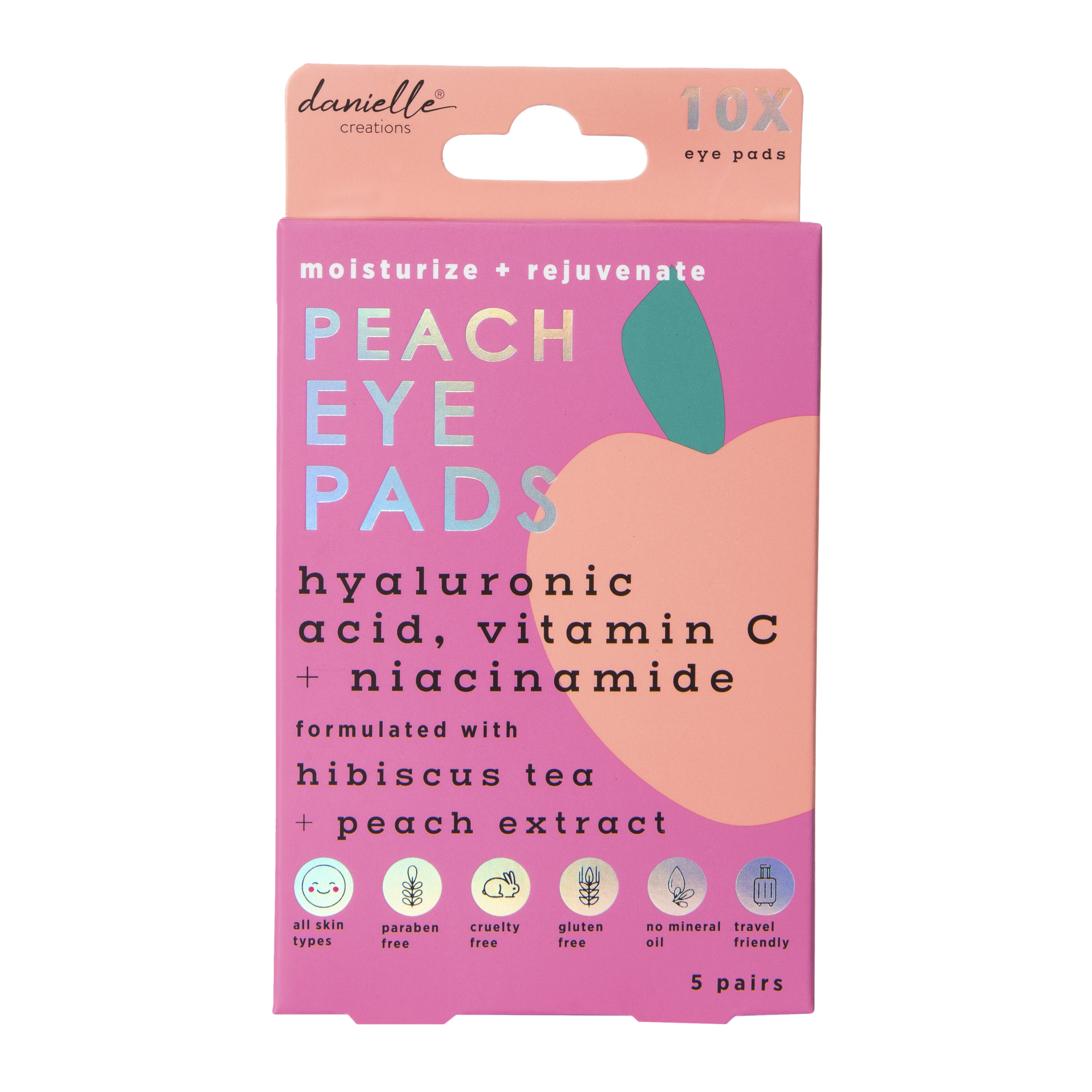 Danielle Creations® Peach Eye Pads 10-Count