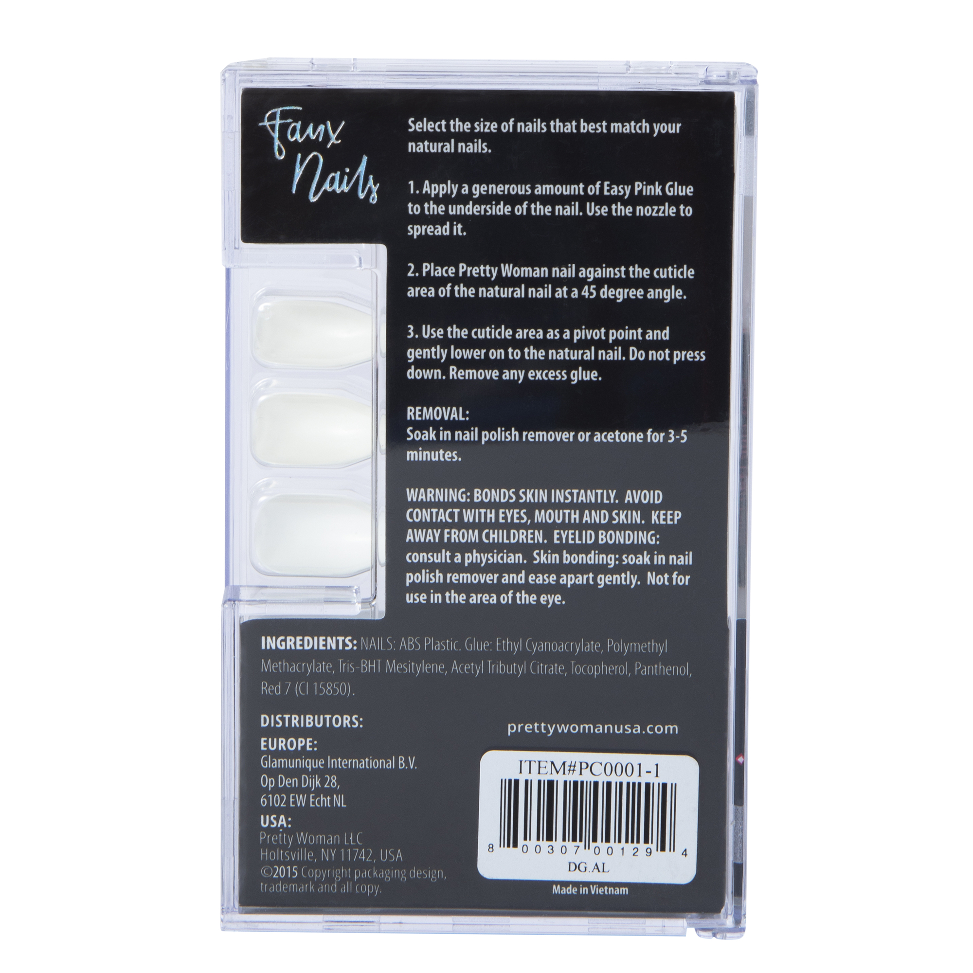 Pretty Woman Faux Nails 24-Piece Set
