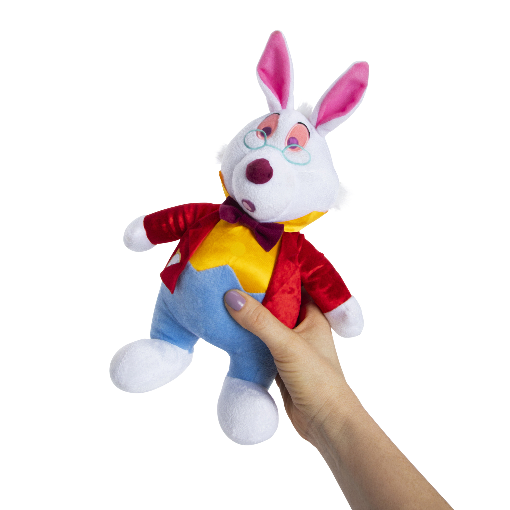 Disney Alice in Wonderland White Rabbit Plush 10in
