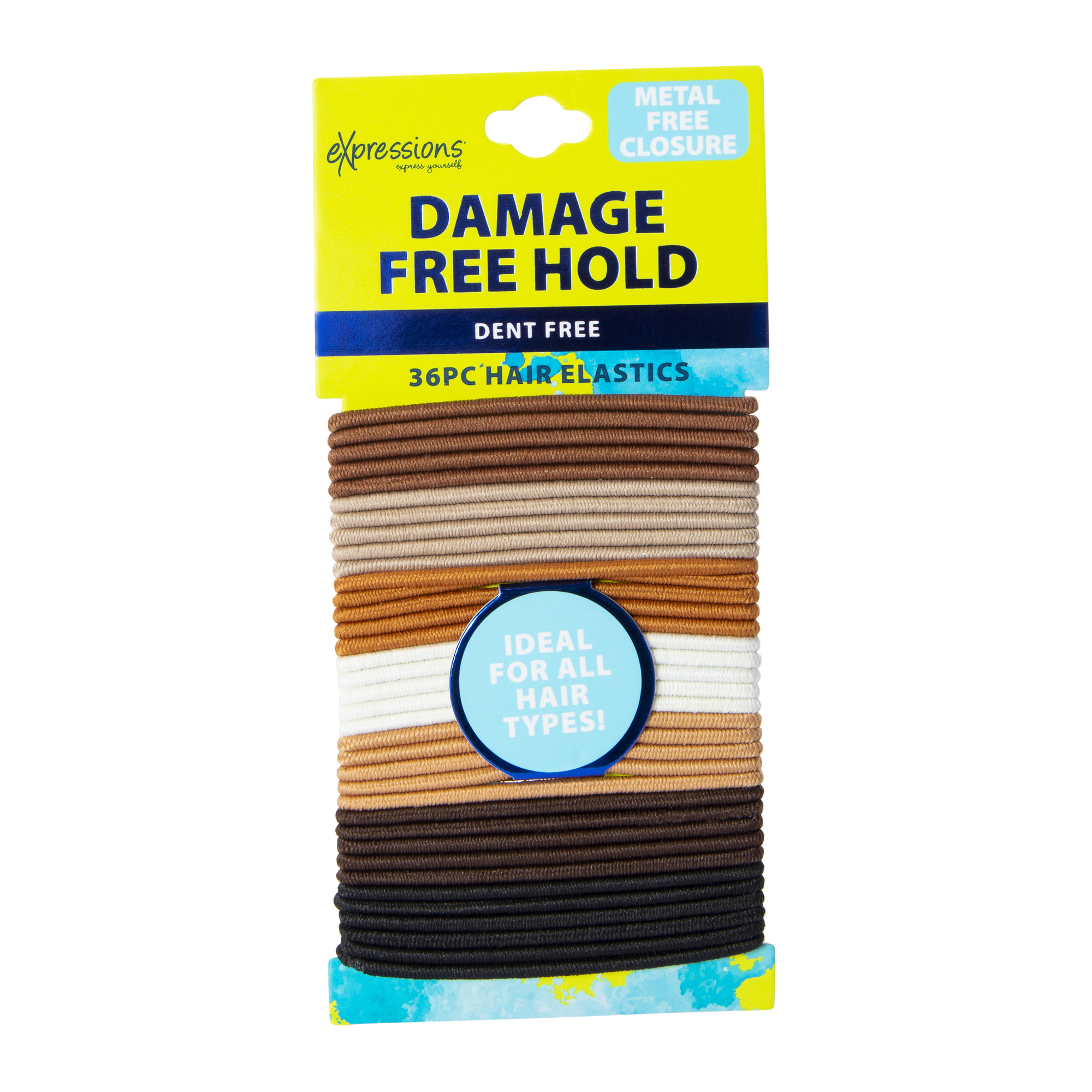 Damage Free Thin Hair Elastics 36-Piece