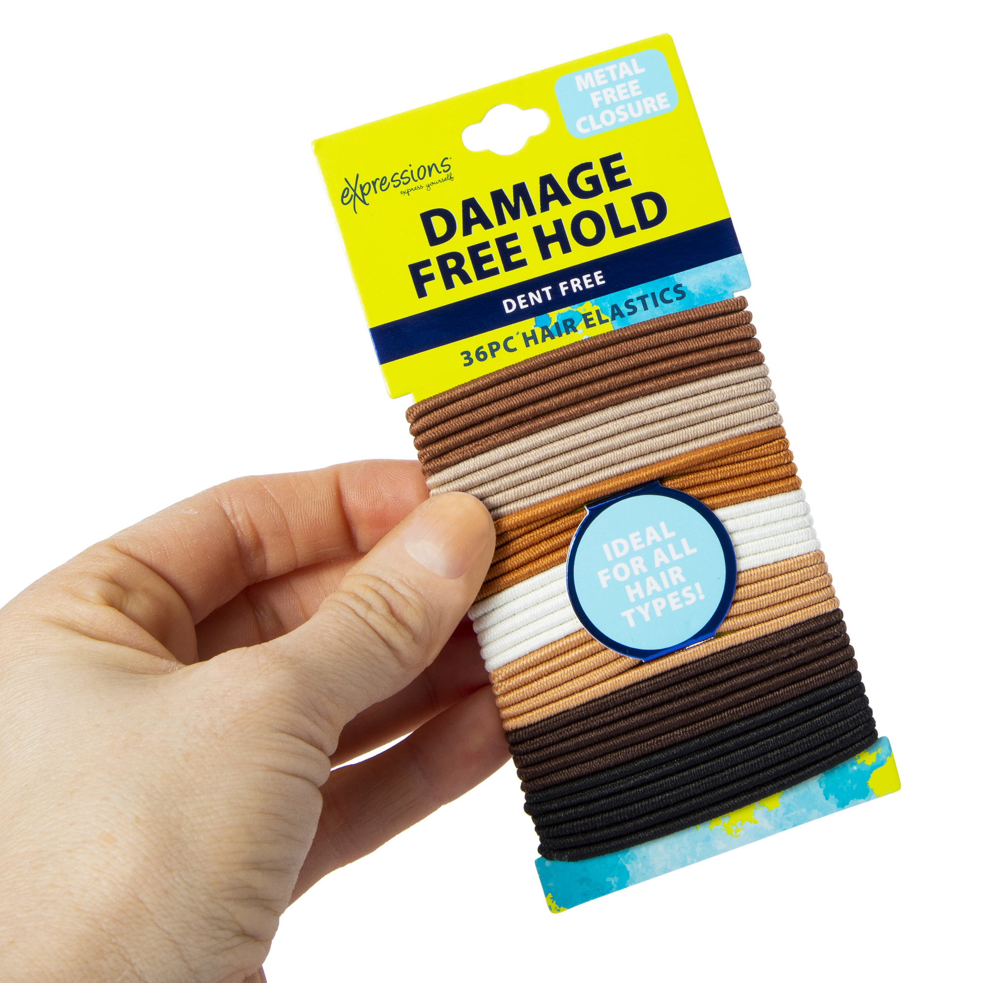 Damage Free Thin Hair Elastics 36-Piece