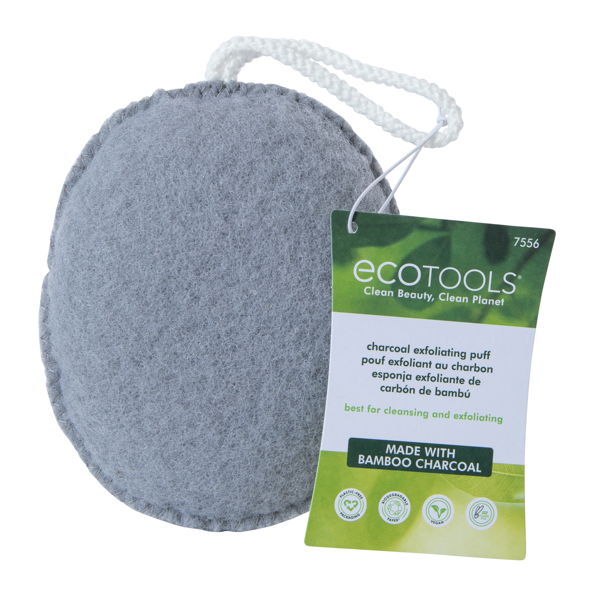 Ecotools® Charcoal Exfoliating Puff
