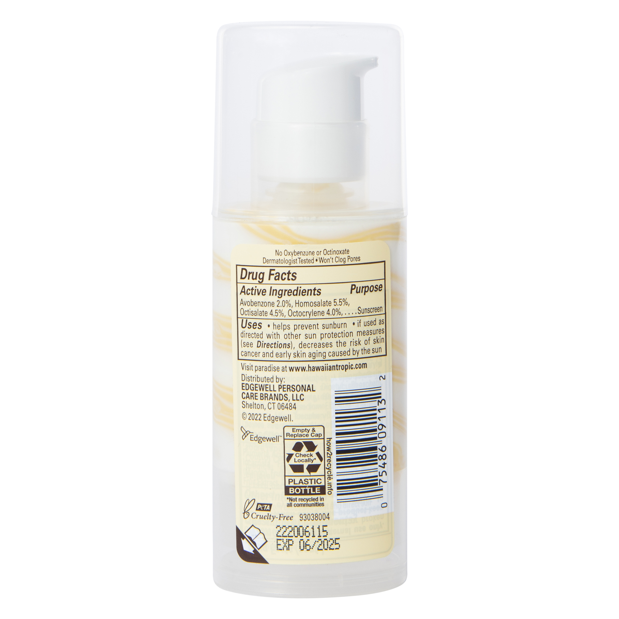 Hawaiian Tropic® Oil Free Spf 40 Face Sunscreen Lotion 1.7 Fl.oz
