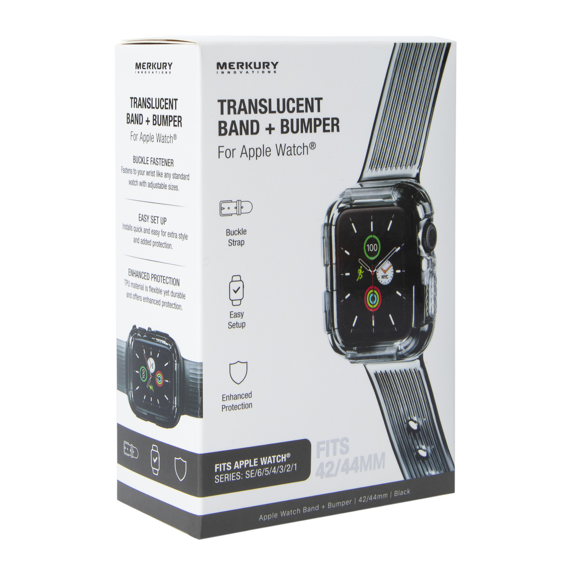 Translucent Band + Bumper For Apple Watch® 42/44Mm