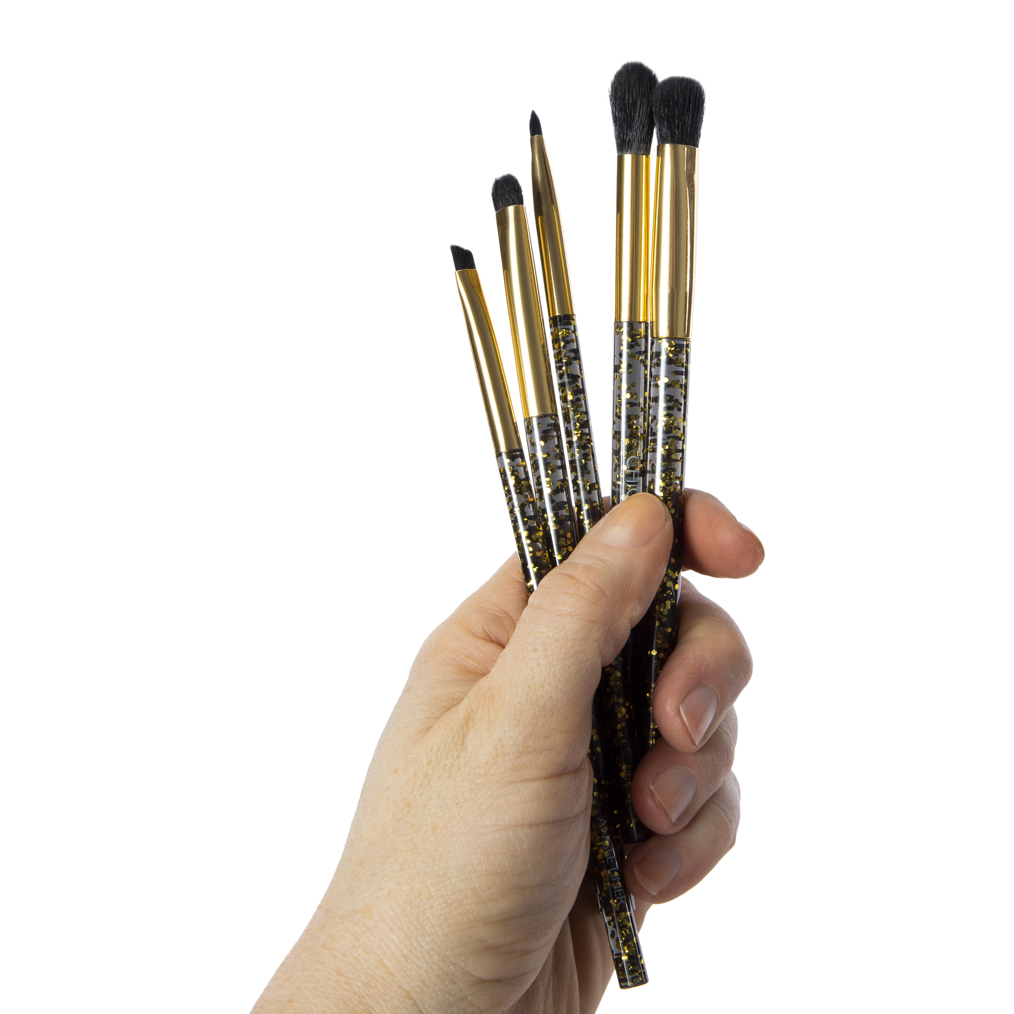 Chique™ Eye Brush Kit 5-Count - Black & Gold