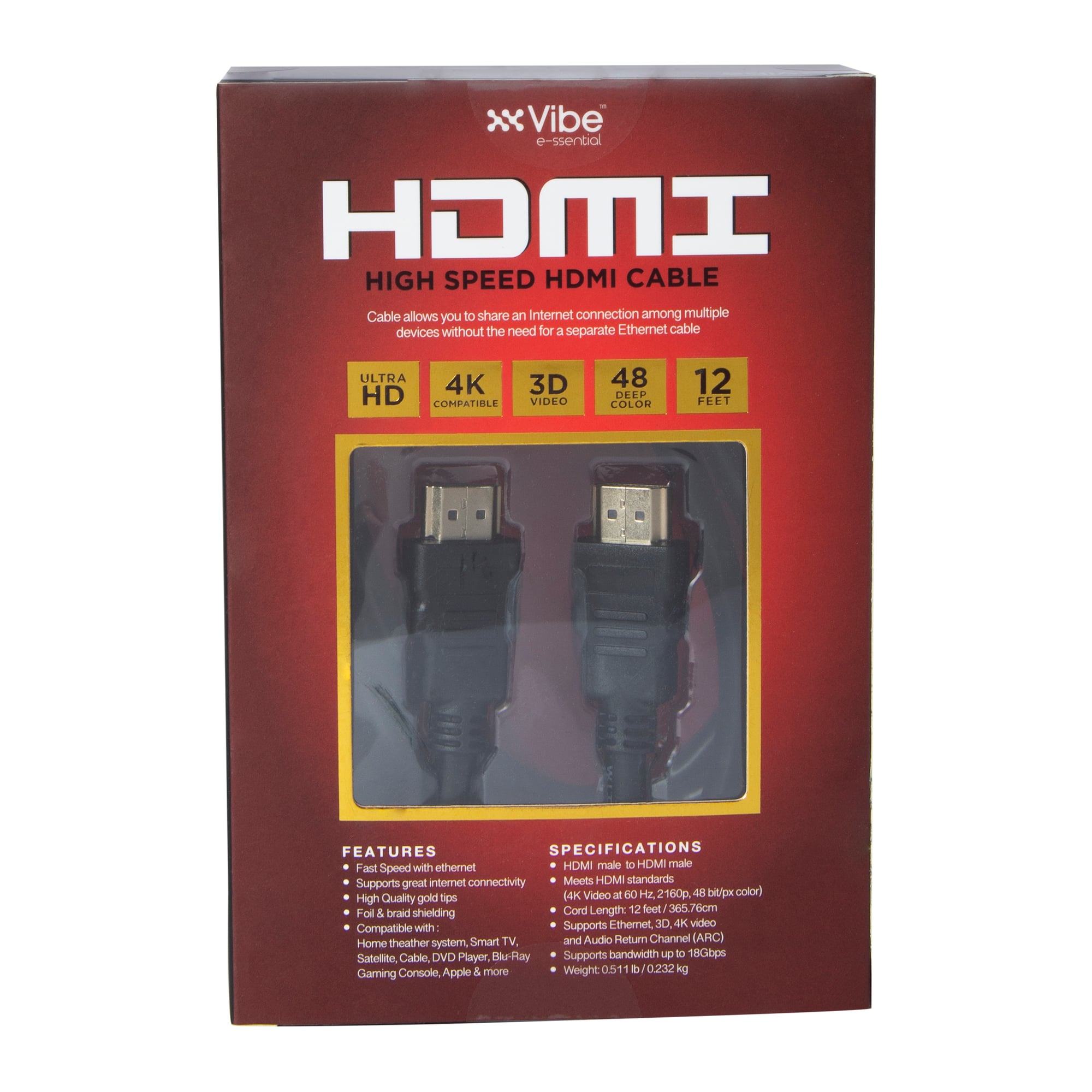 12ft HDMI Cable