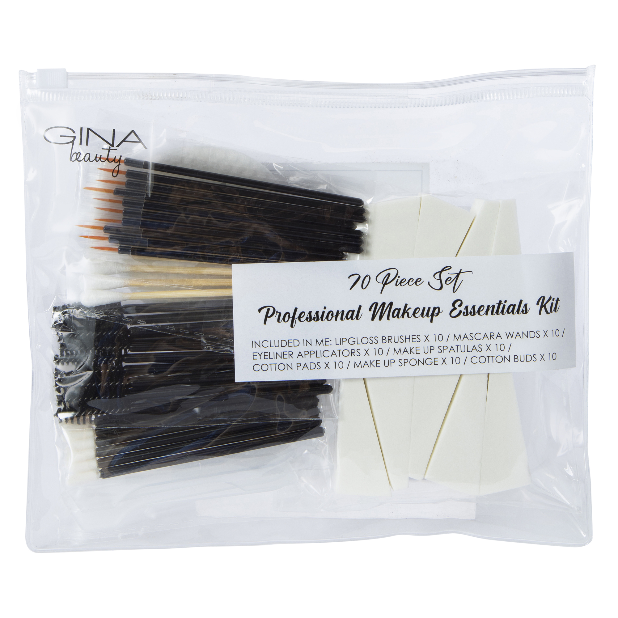 Gina Beauty™ Professional Makeup Essentials Kit 70-Count