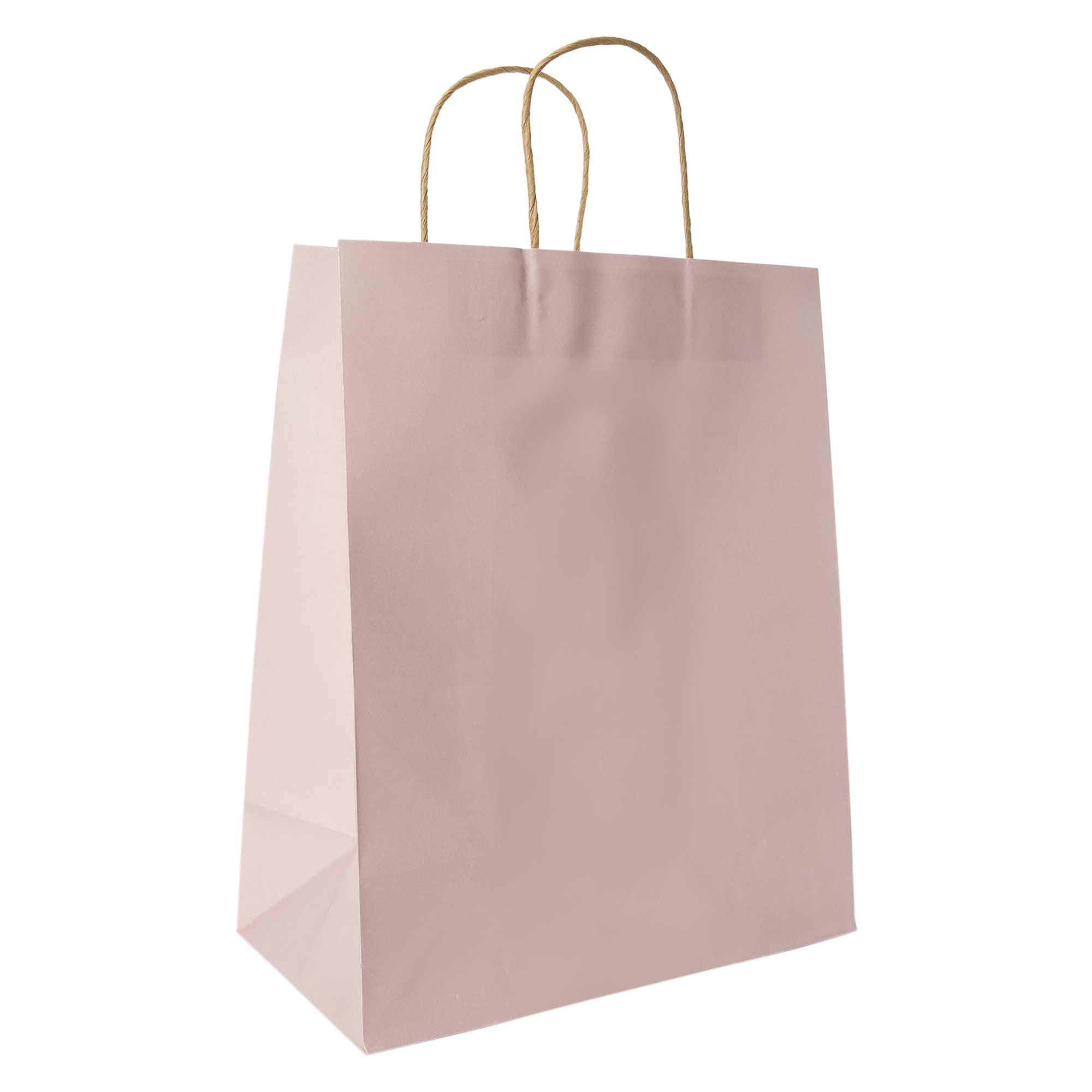 Large Kraft Gift Bags 13in x 10in 5-Count - Pink