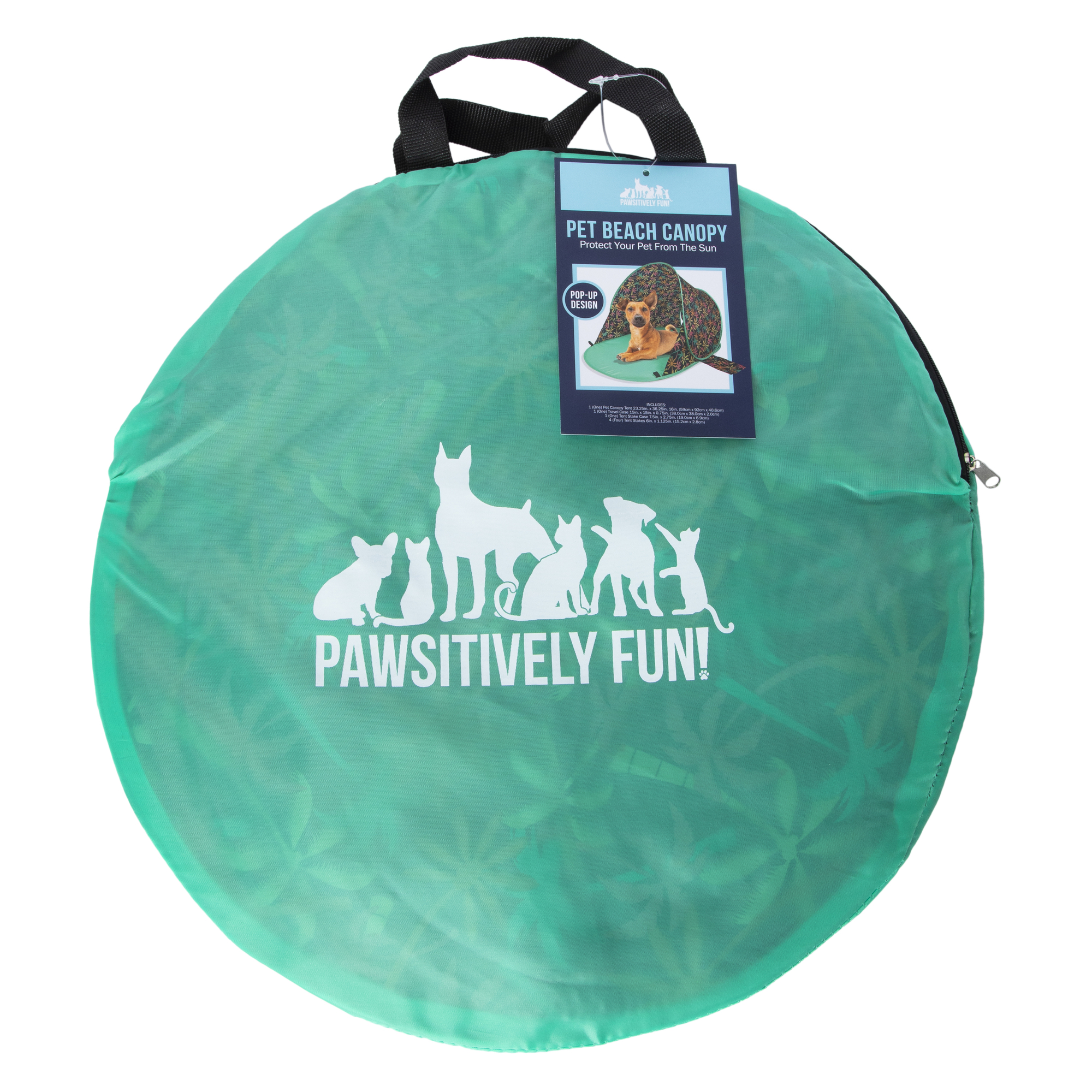 Pop-Up Pet Beach Canopy With Storage Bag 36.25in x 23.25in