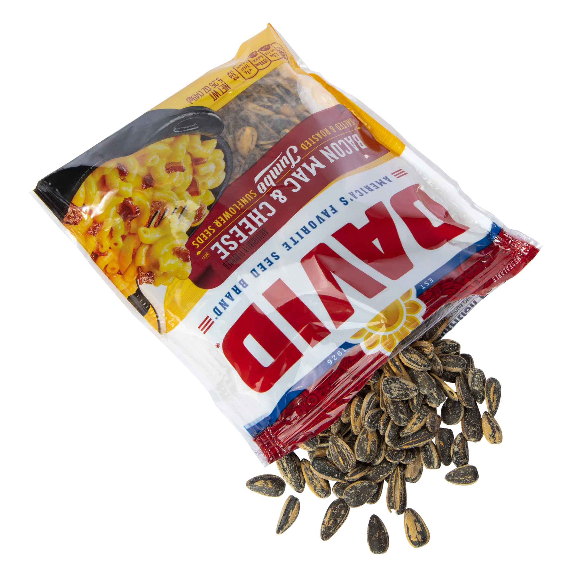 David® Bacon Mac & Cheese Salted & Roasted Jumbo Sunflower Seeds 5.25oz