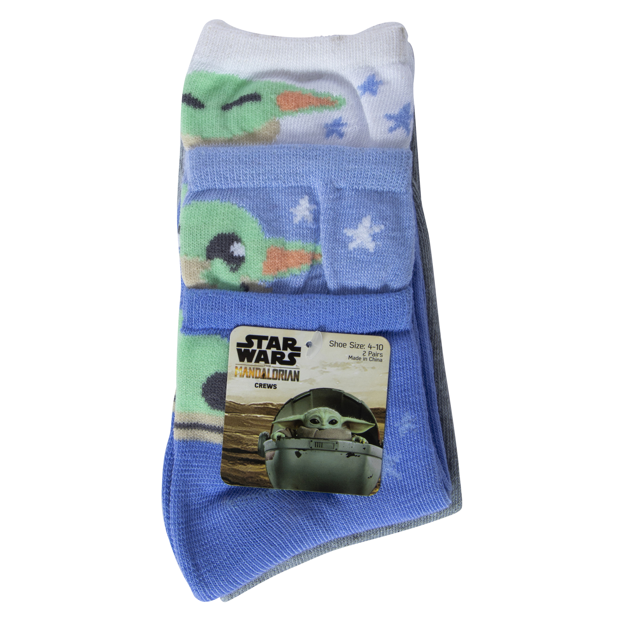 Star Wars The Mandalorian Crew Socks 2-Pack - Grogu