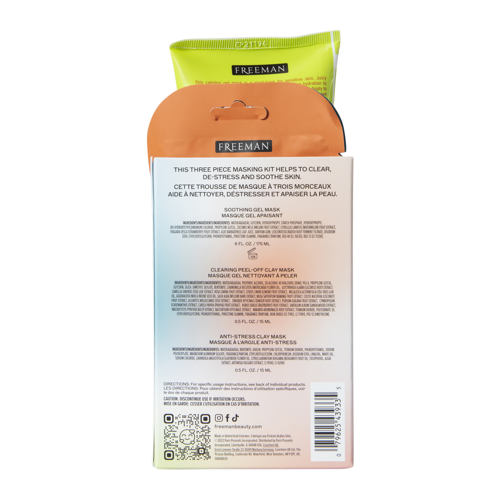 Freeman® Face Mask Set 3-Count