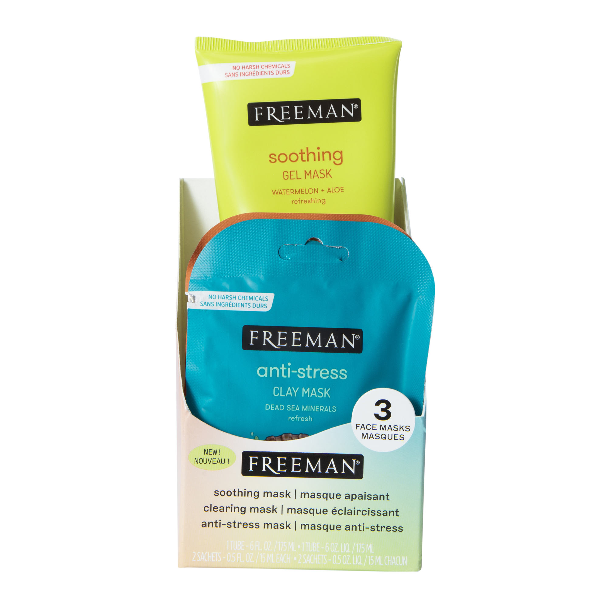 Freeman® Face Mask Set 3-Count