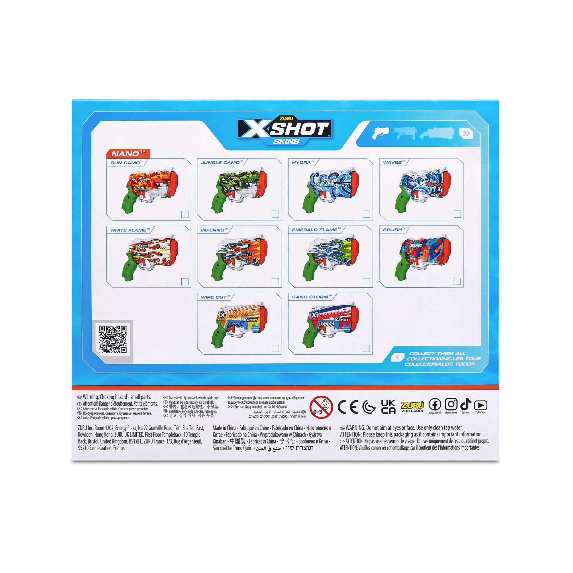 Zuru® X-Shot Water Fast-Fill Skins Nano Blaster