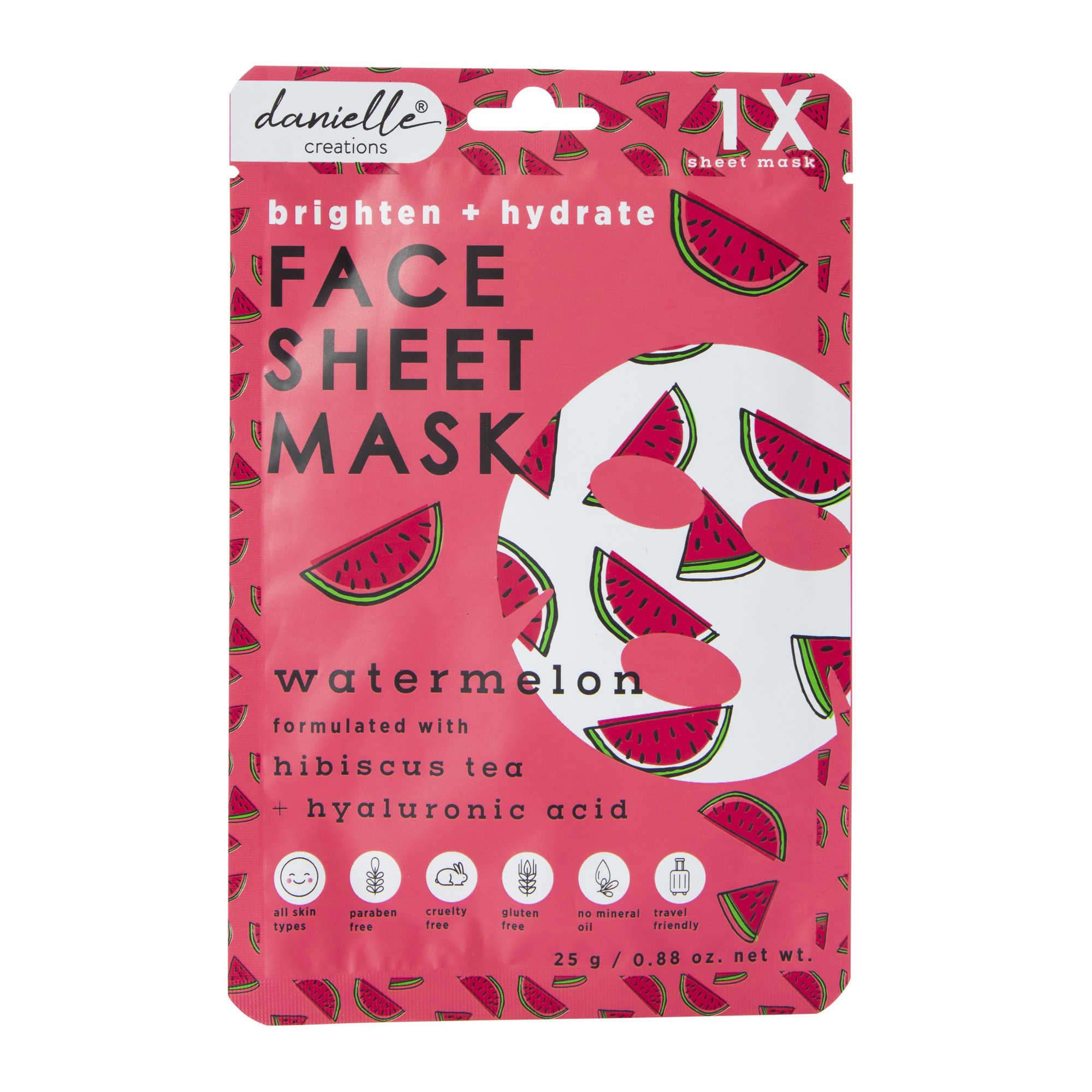 danielle creations® watermelon face sheet mask | Five Below