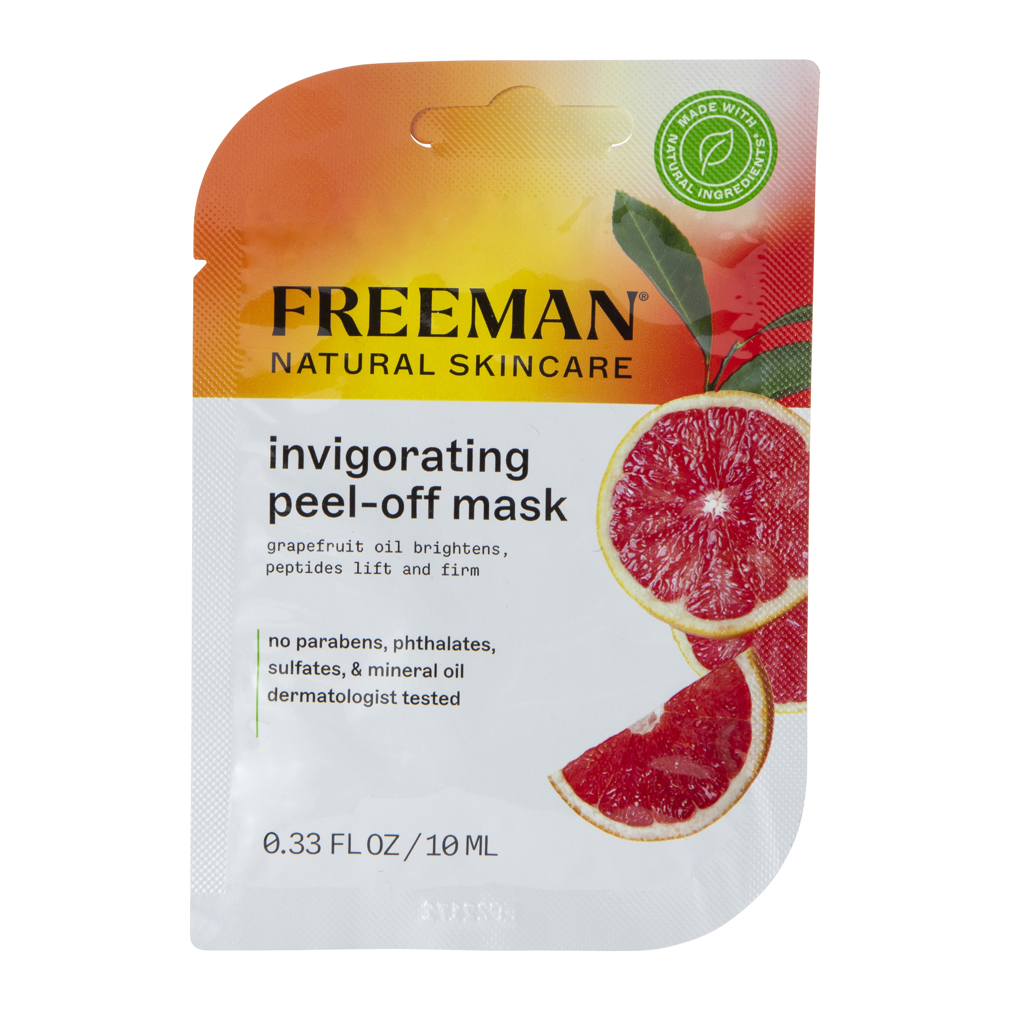 Freeman® Grapefruit invigorating Peel-Off Mask 0.33 Fl.oz