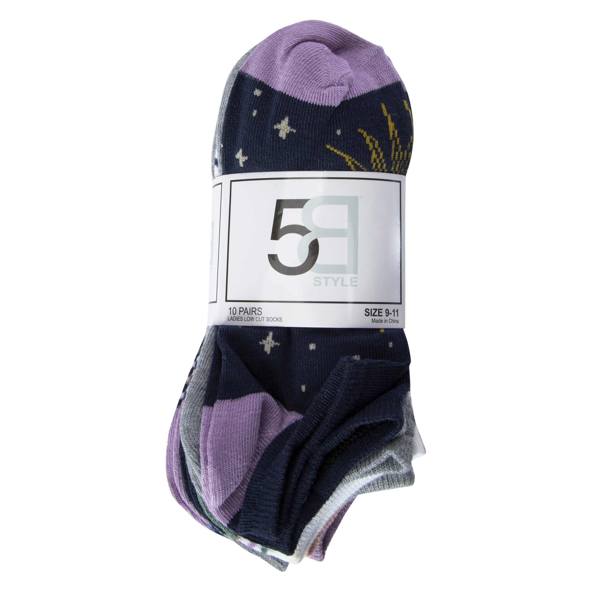 Ladies Ankle Socks 10-Pack