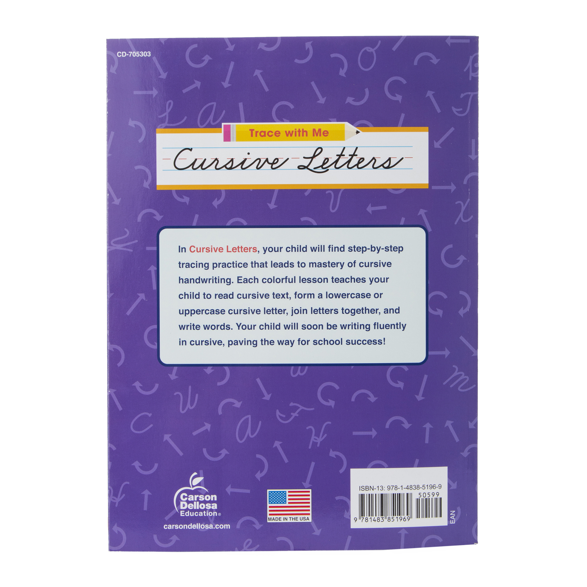 Trace With Me Cursive Letters Practice