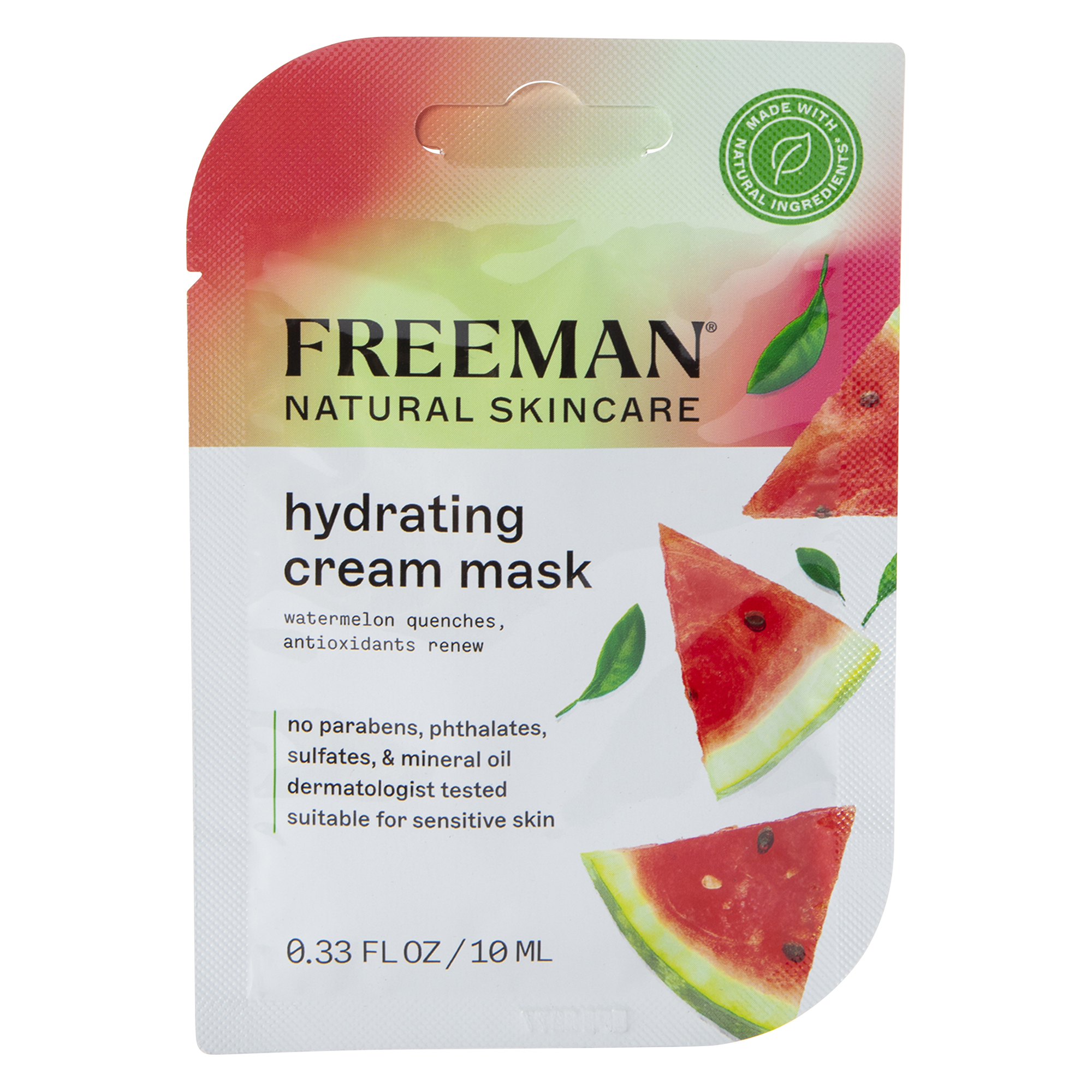 Freeman® Watermelon Hydrating Cream Mask 0.33 Fl.oz