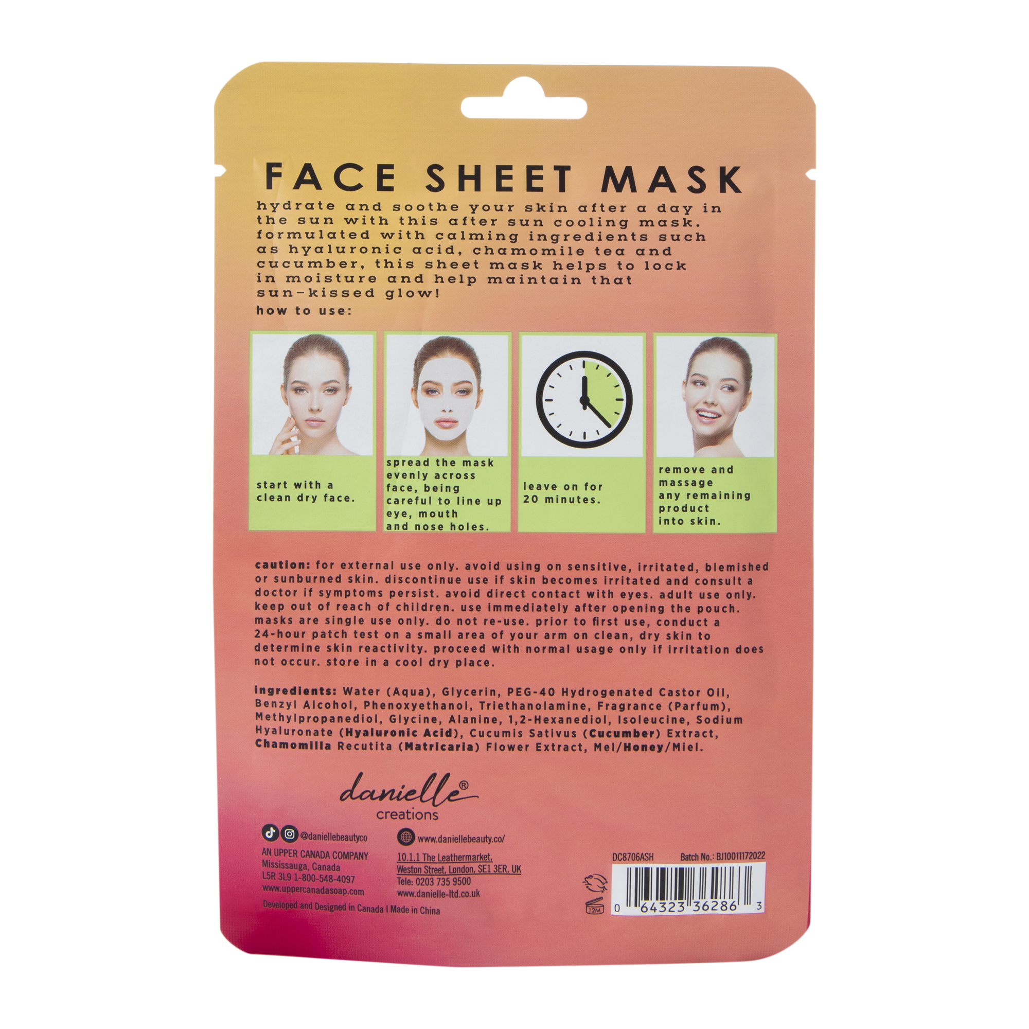 Danielle Creations®  Face Mask
