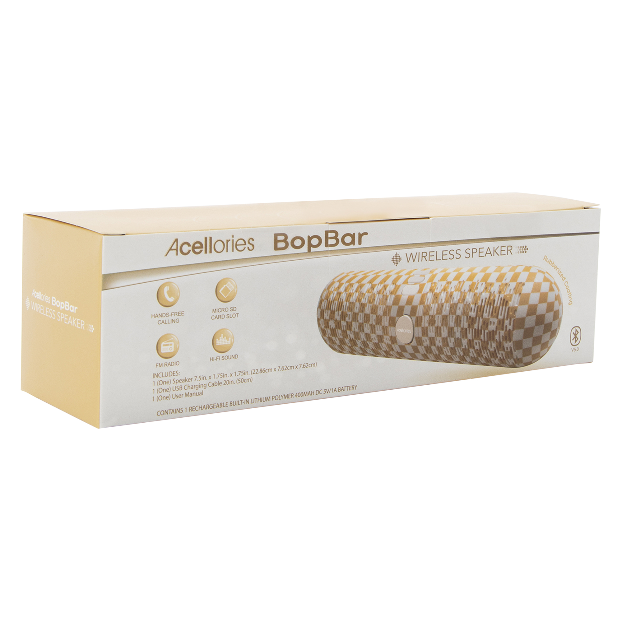 Bop Bar Bluetooth® Wireless Speaker & Fm Radio