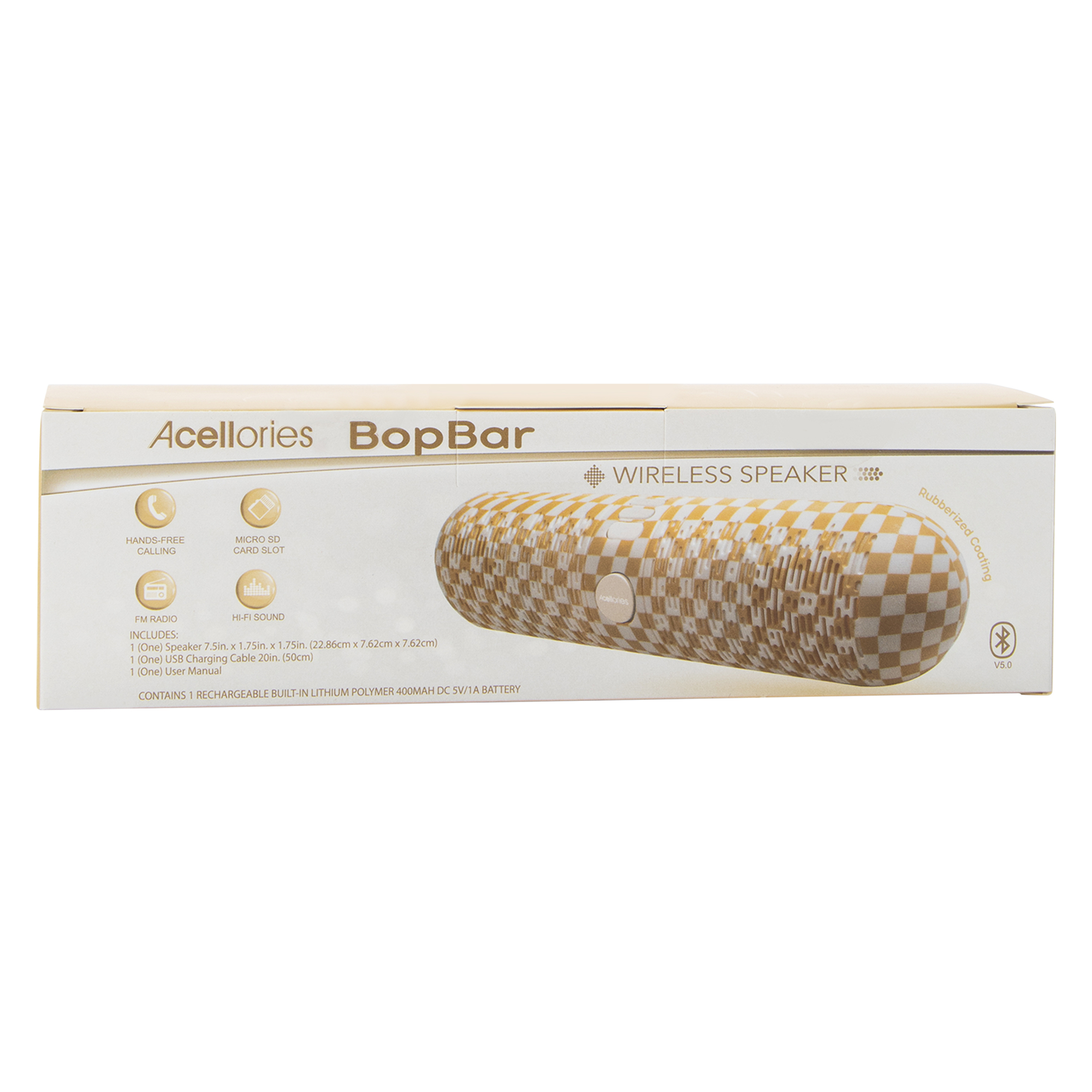 Bop Bar Bluetooth® Wireless Speaker & Fm Radio