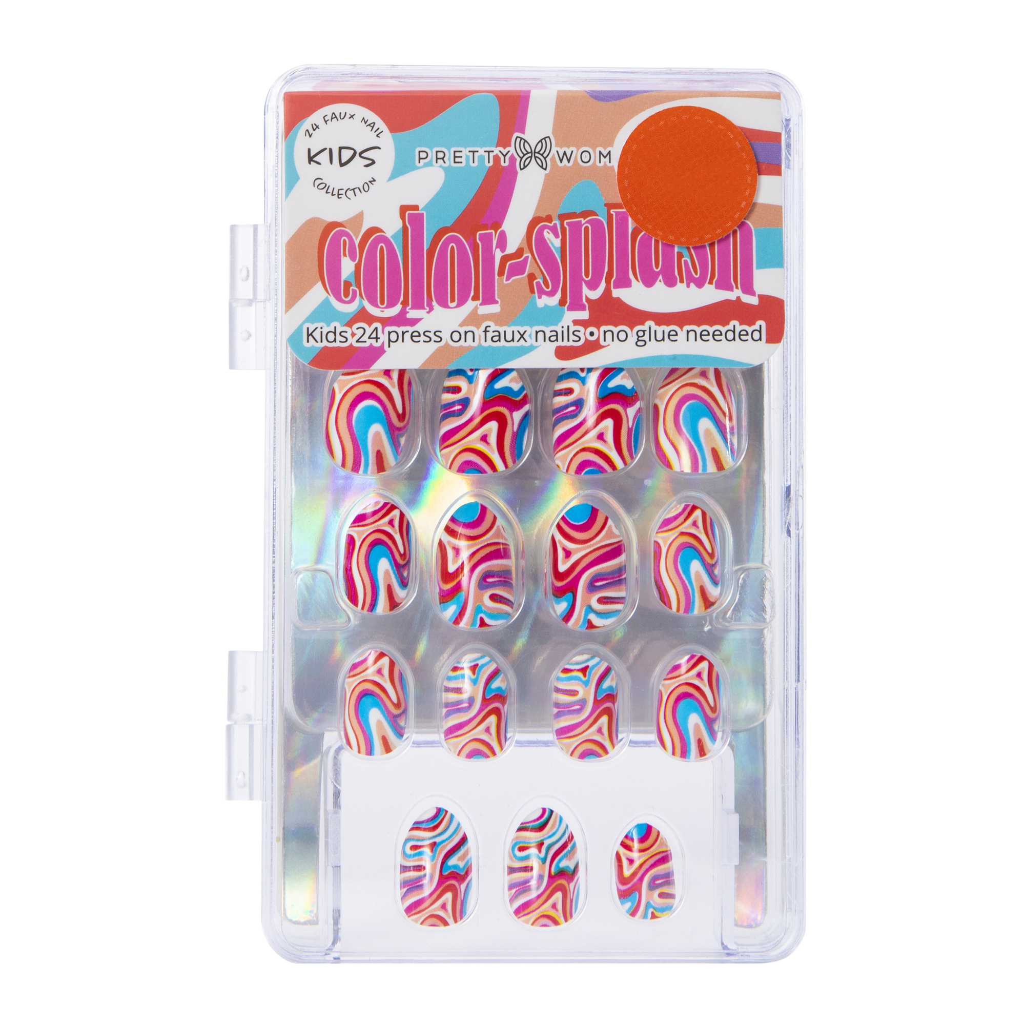 Pretty Woman Kids Press On Faux Nails 24-Piece Set