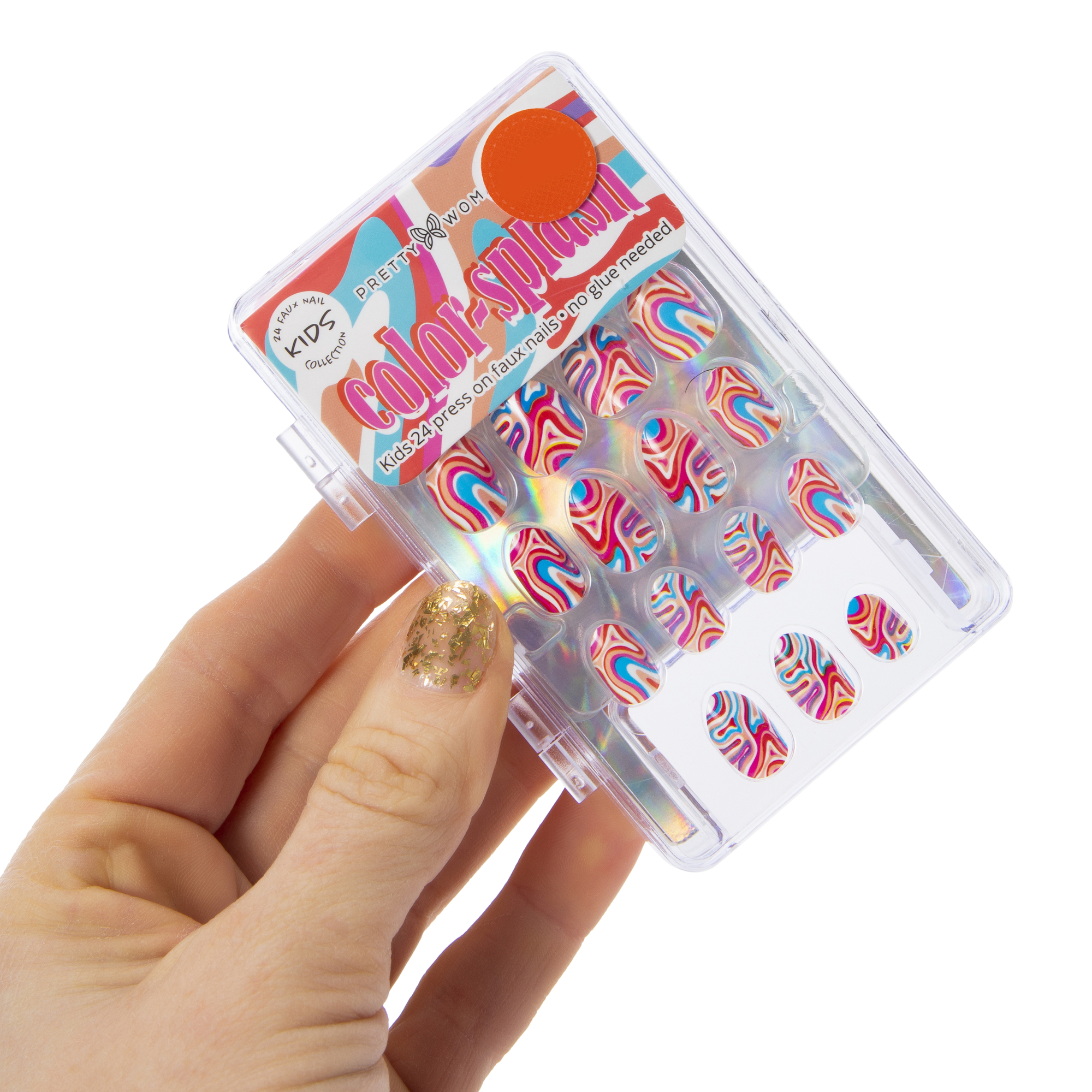Pretty Woman Kids Press On Faux Nails 24-Piece Set