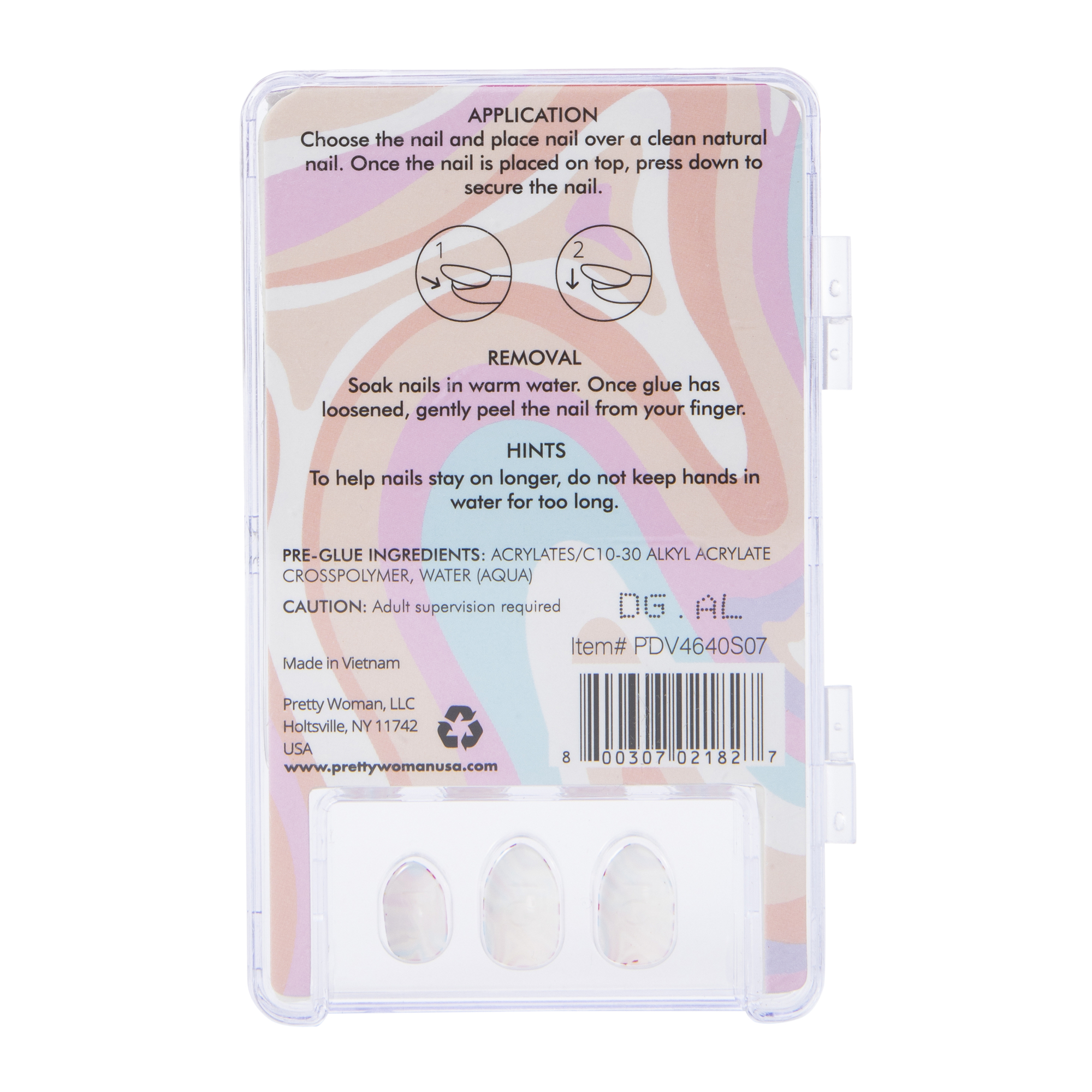 Pretty Woman Kids Press On Faux Nails 24-Piece Set