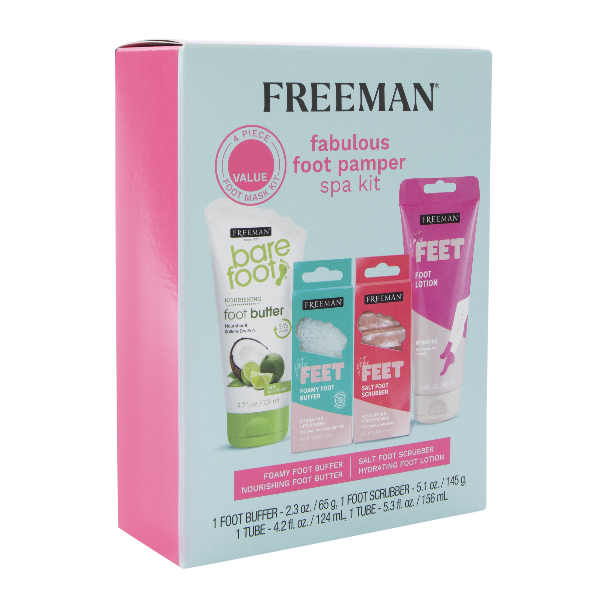 Freeman® Fabulous Foot Pamper Spa Kit - 4-Count